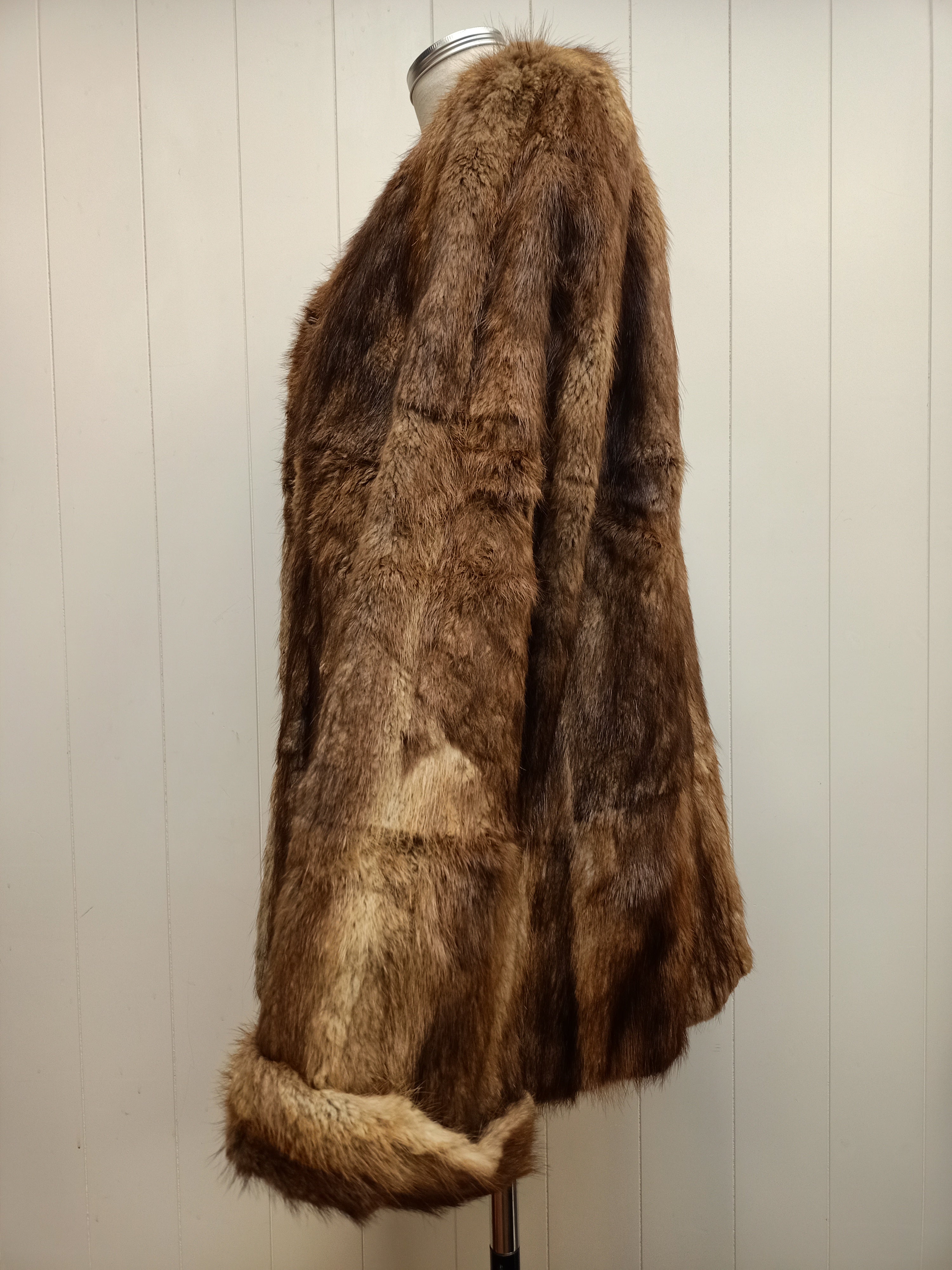 Vintage Brown Fur Jacket