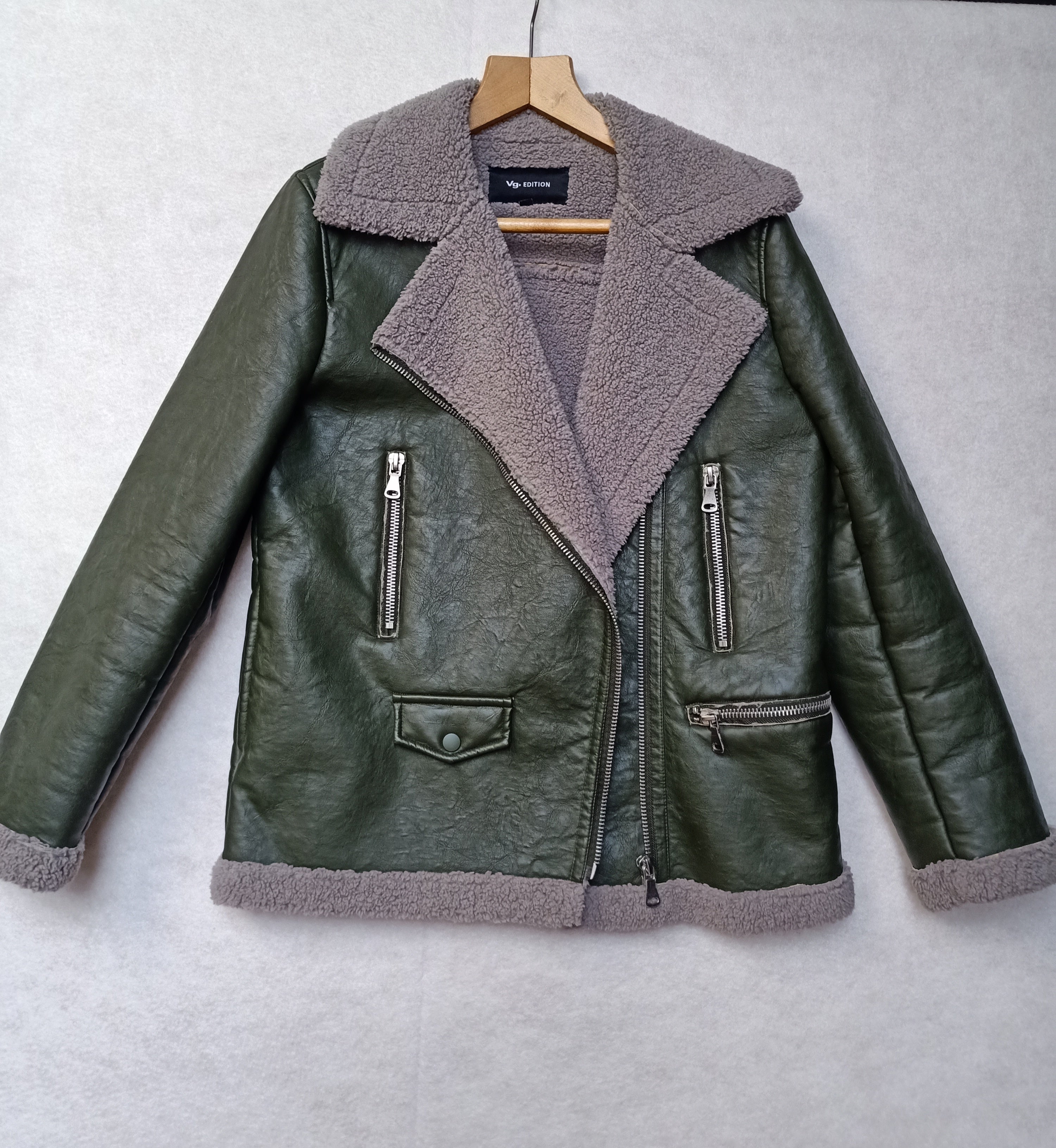 Forest Green Biker Jacket