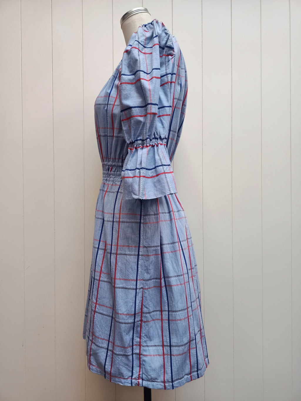 Vintage Plaid Mini Dress