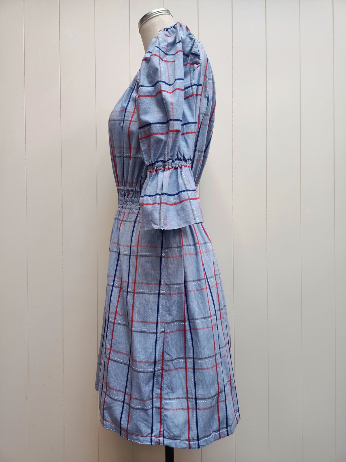 Vintage Plaid Mini Dress