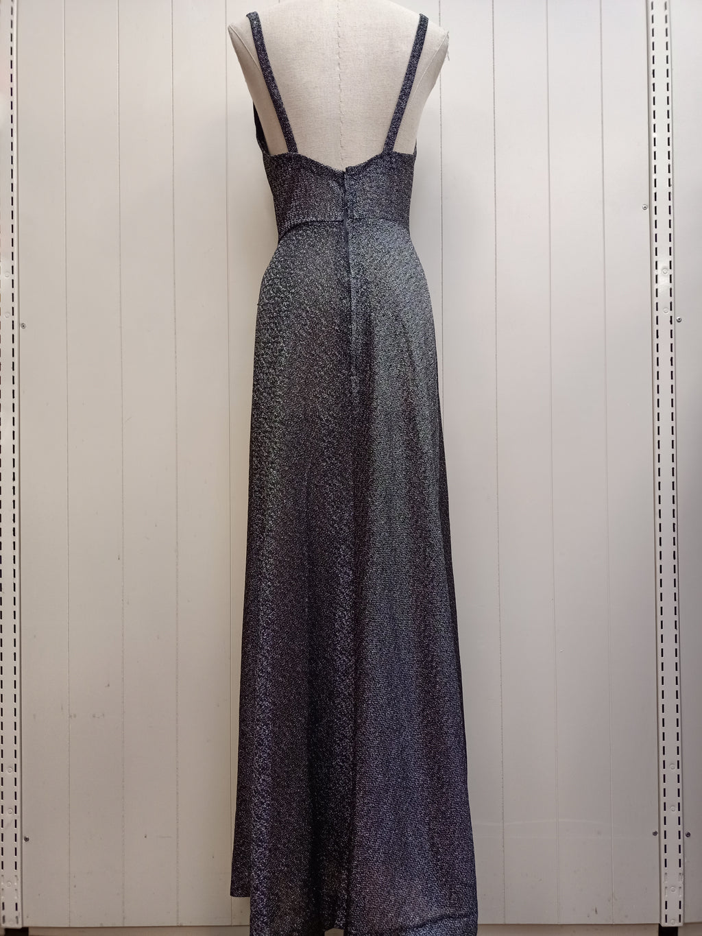 Vintage Sheer Sparkle Maxi Dress