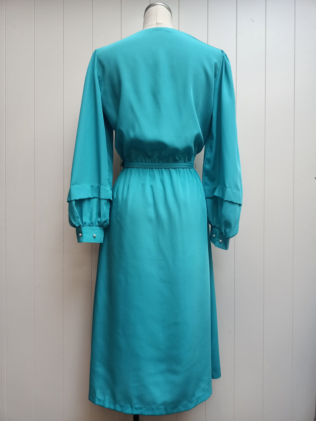 Vintage Turquoise & Pearl Dress