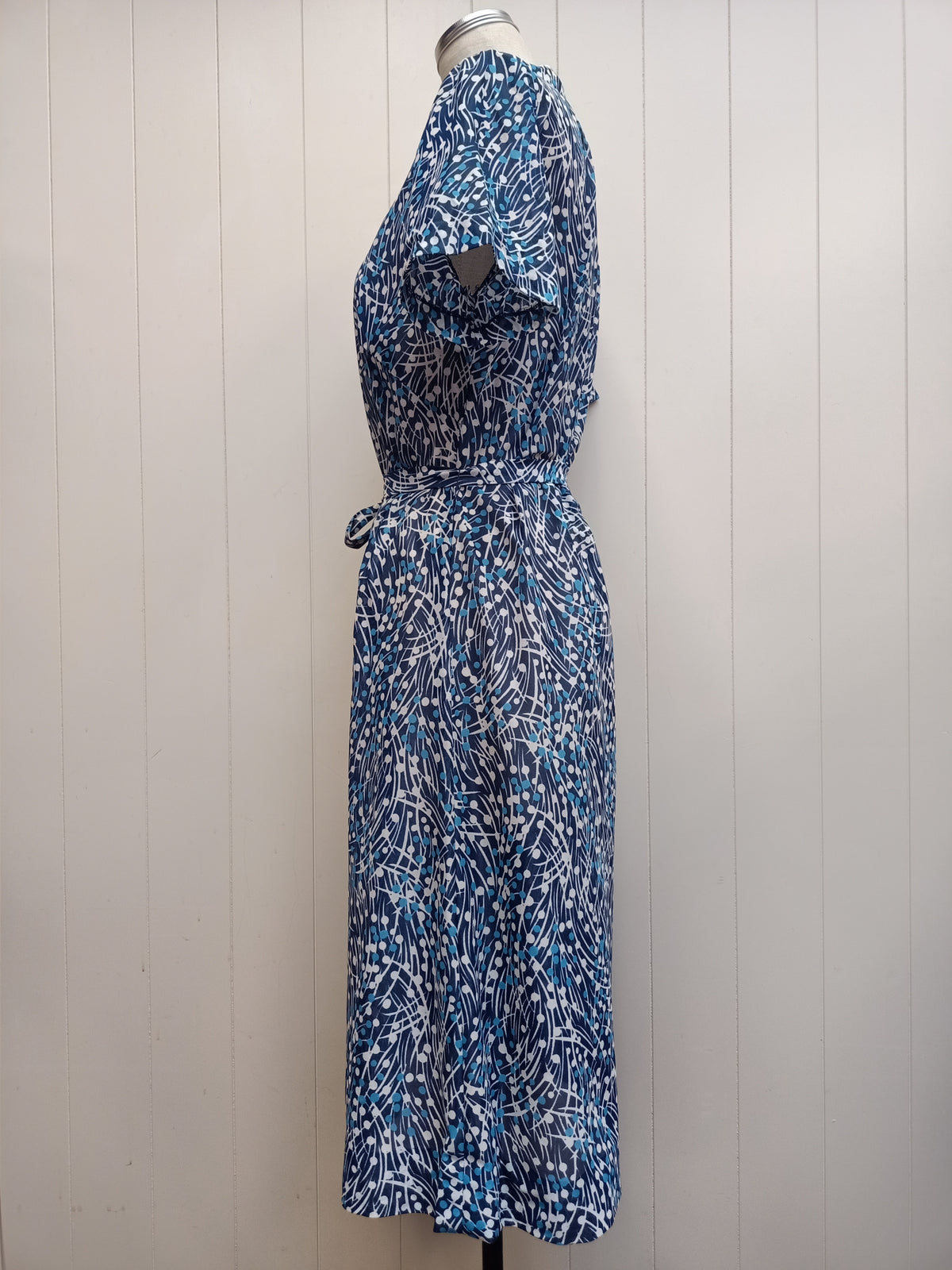 Vintage Sheer Dot & Line Dress
