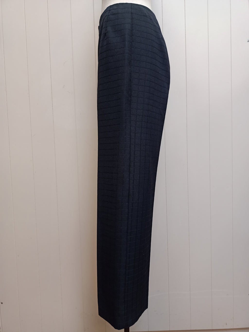 Vintage Miss Deauville Black Grid Pants