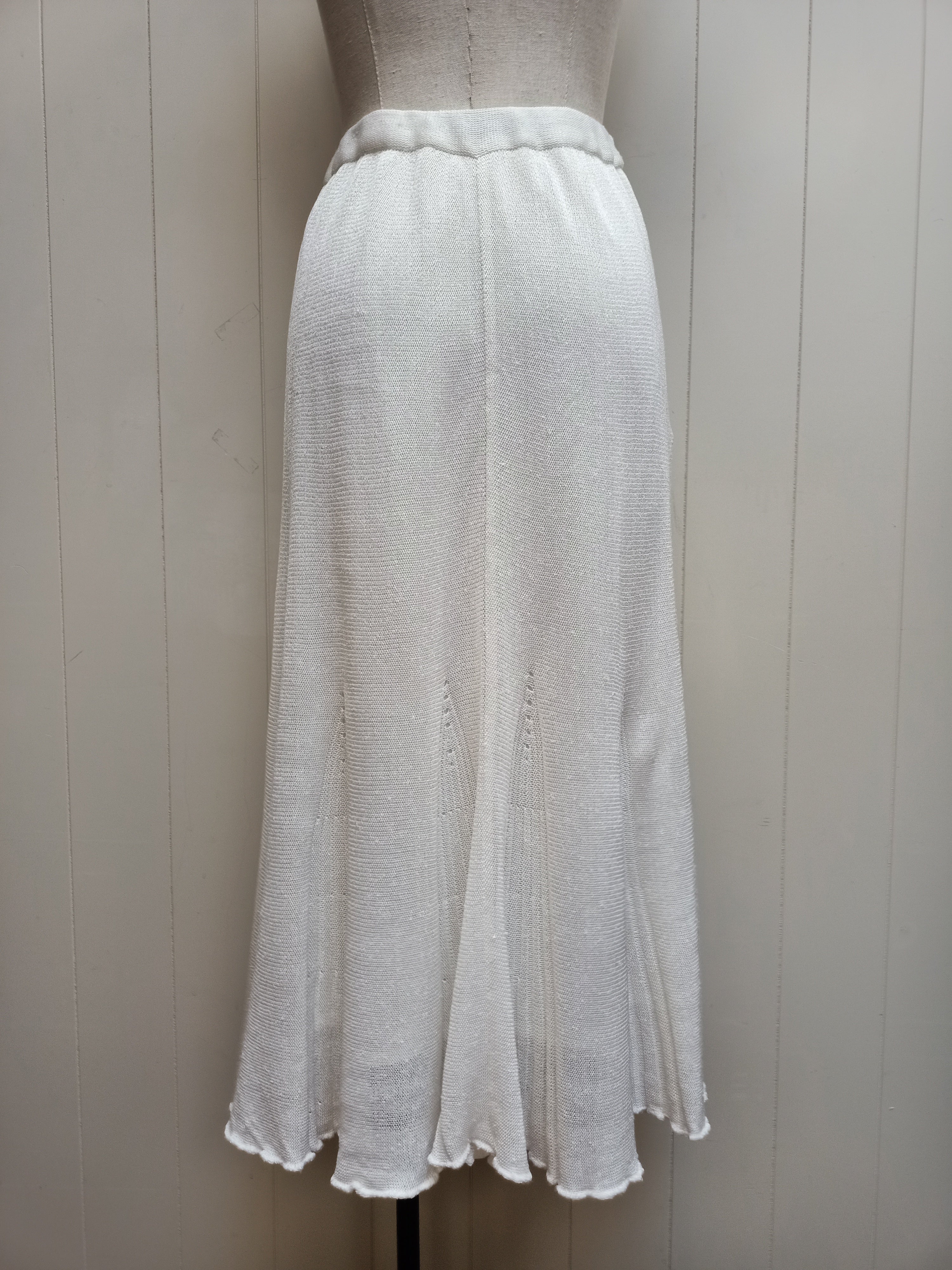 Vintage Knit Godet Skirt