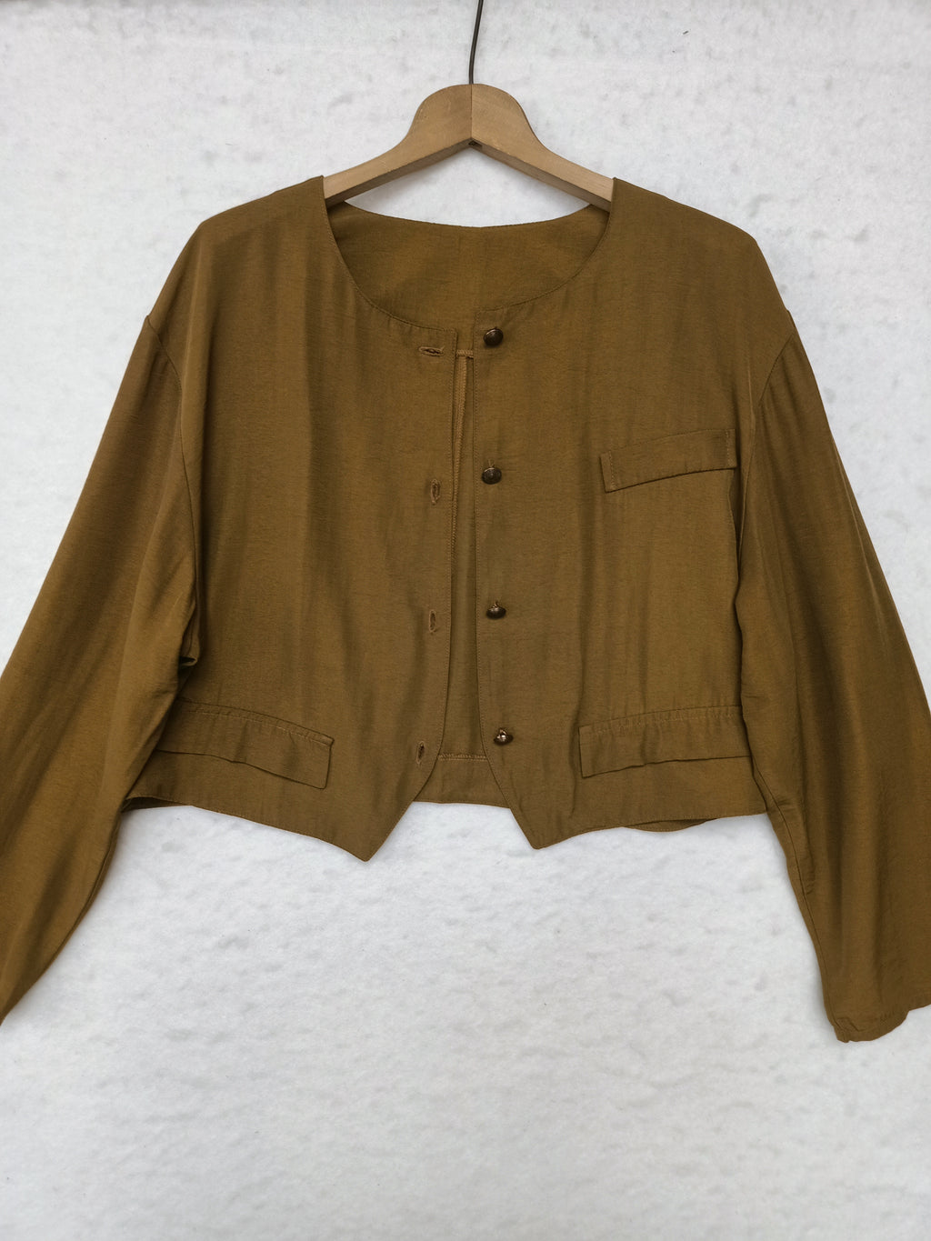 Vintage Green Brown Light Jacket