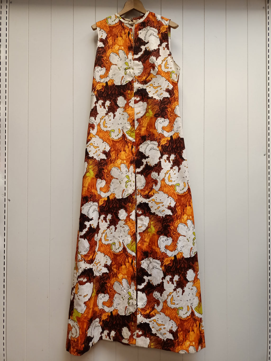 Vintage Psychedelic Longline Split Shirt