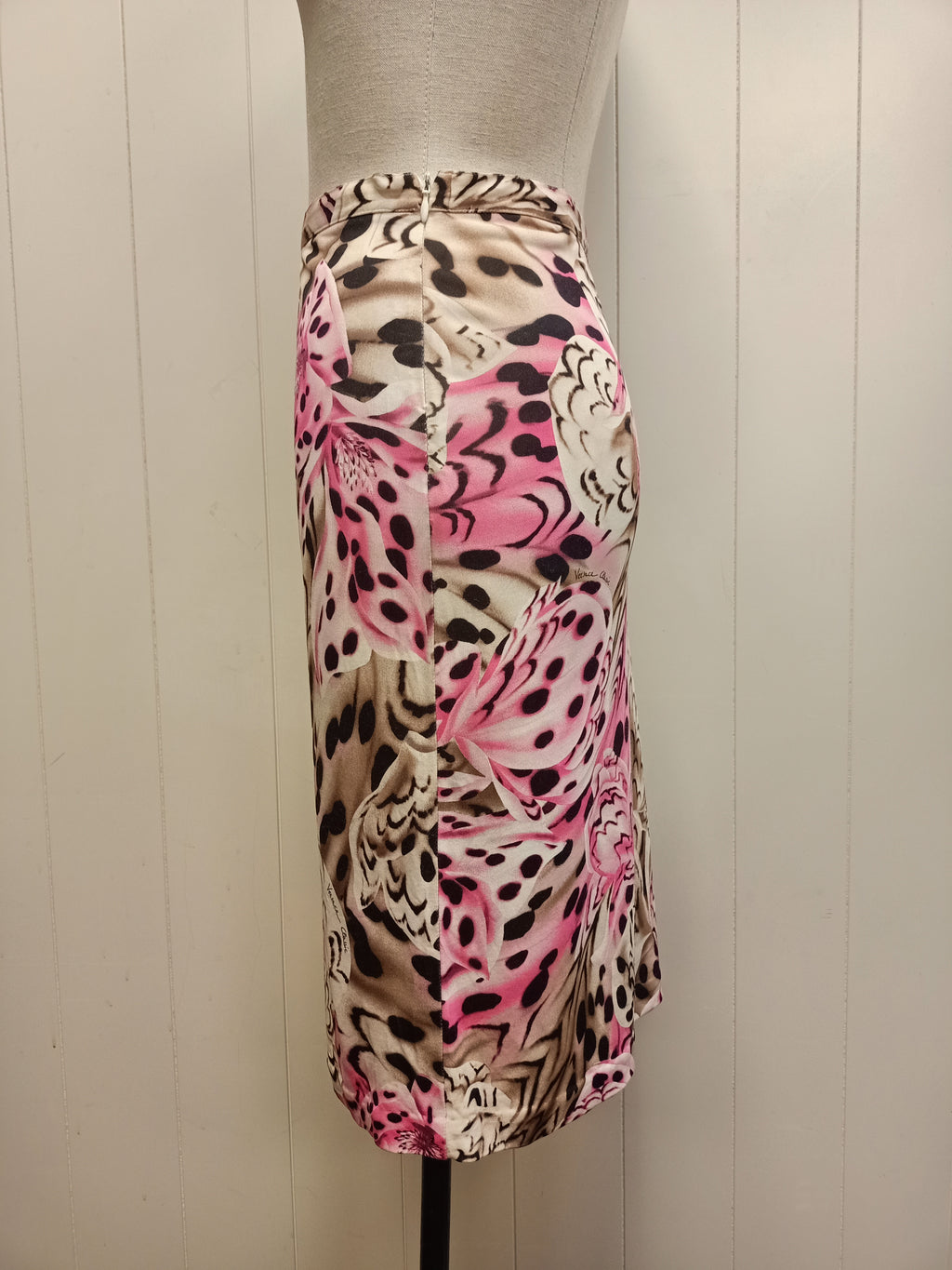Versace Classic Pink Leopard Skirt