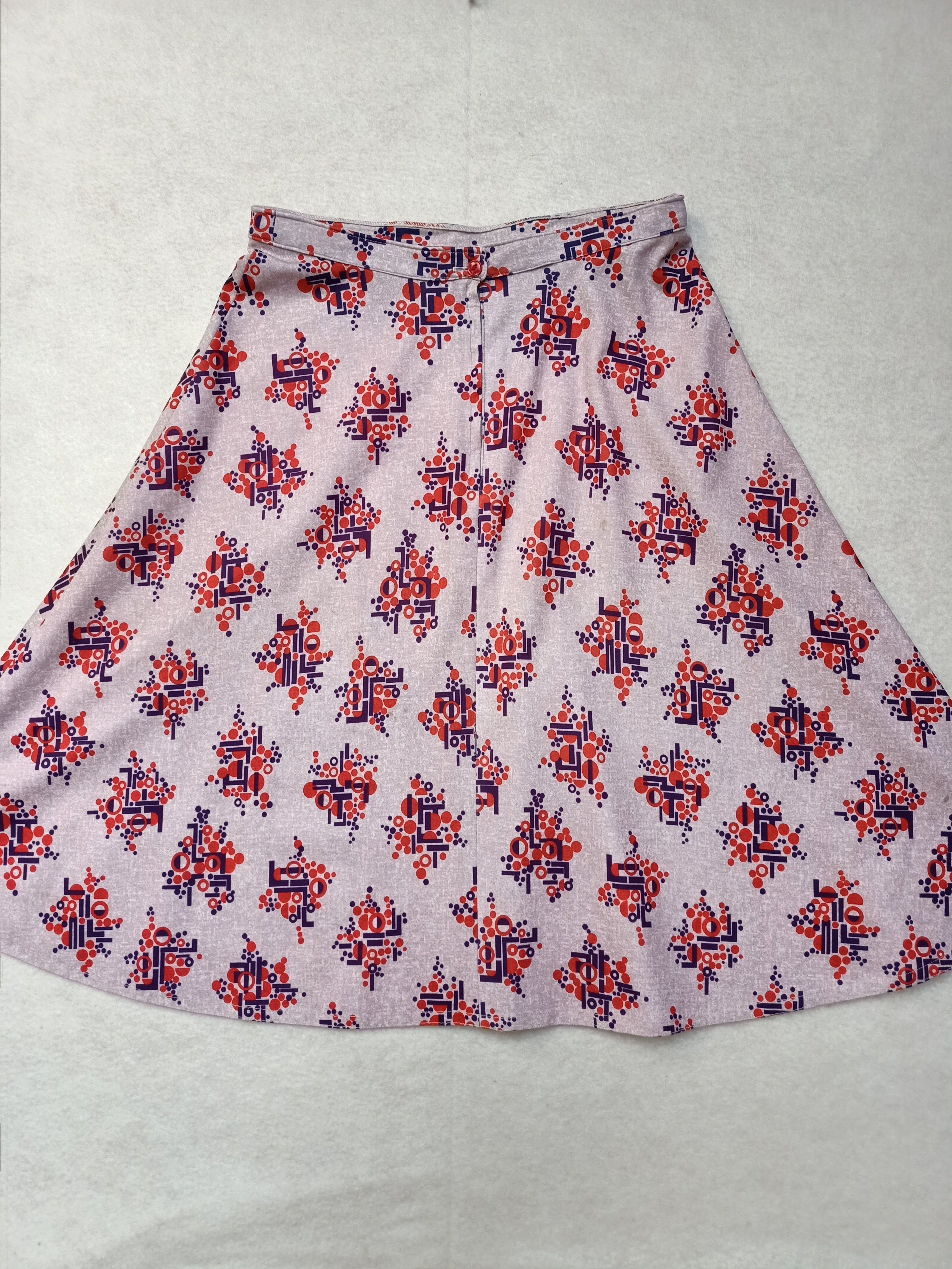Vintage Abstract Dot Skirt