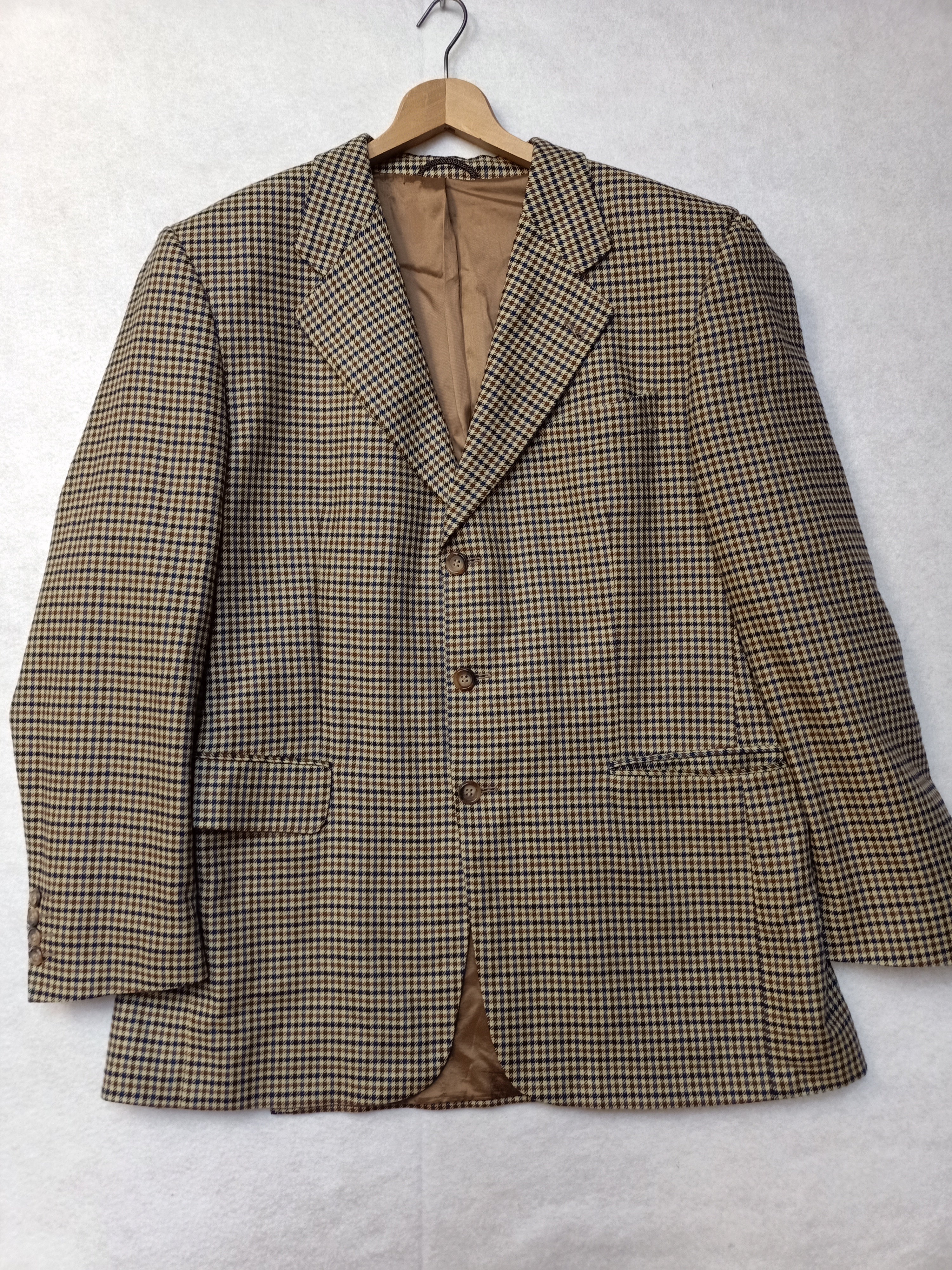 Checkered Cashmere Blazer