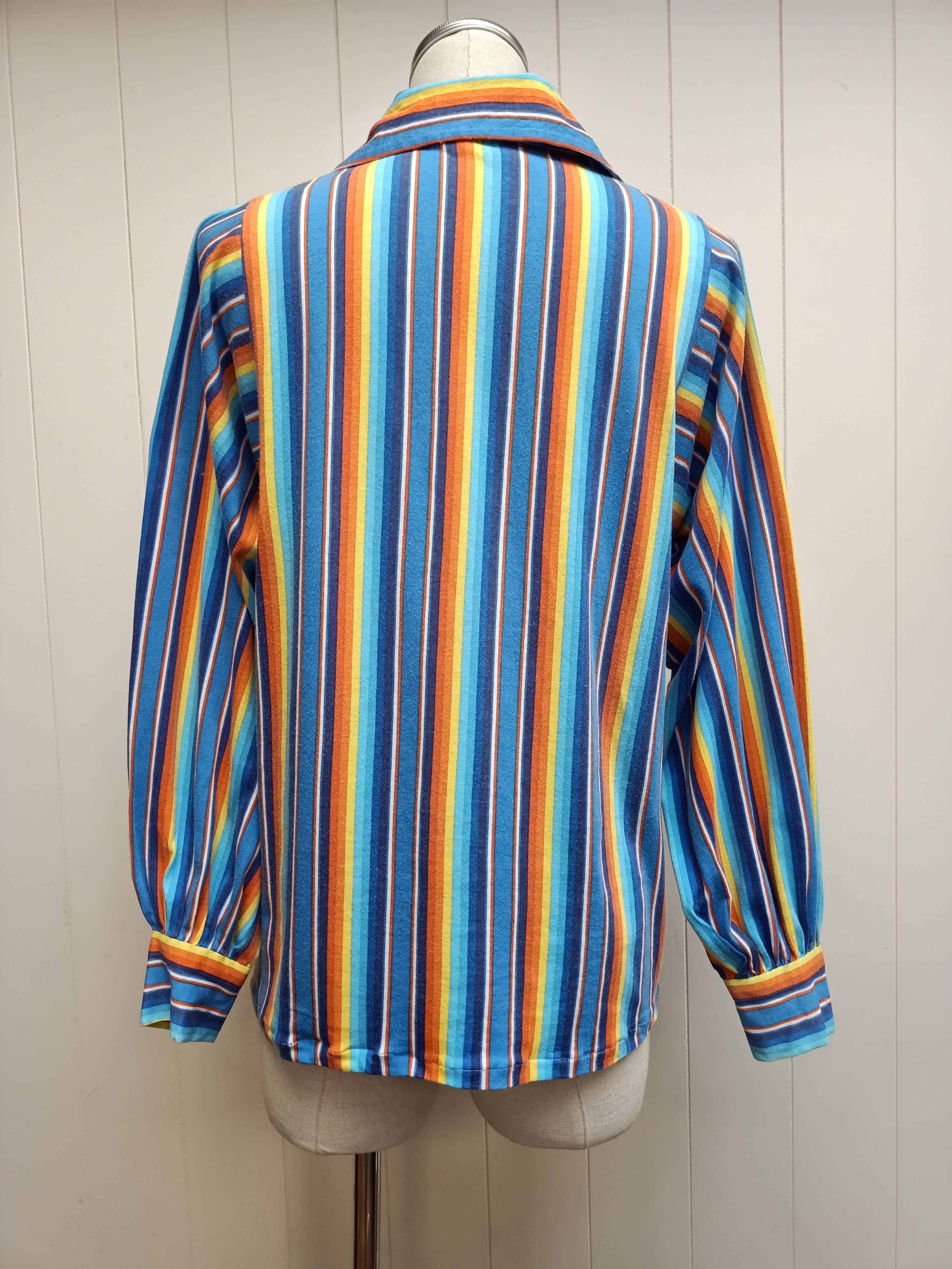Vintage Rainbow Button Up Shirt