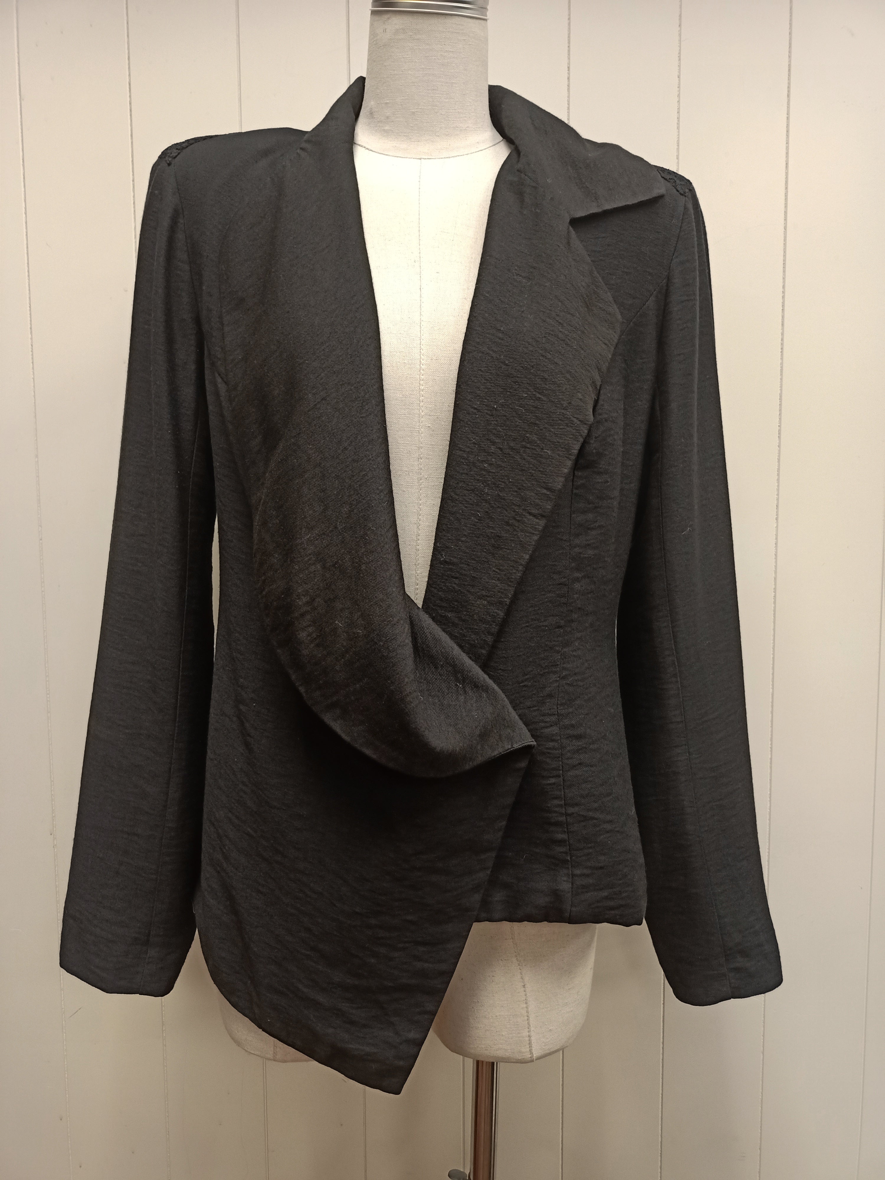 Annah Stretton Black Asymmetrical Blazer
