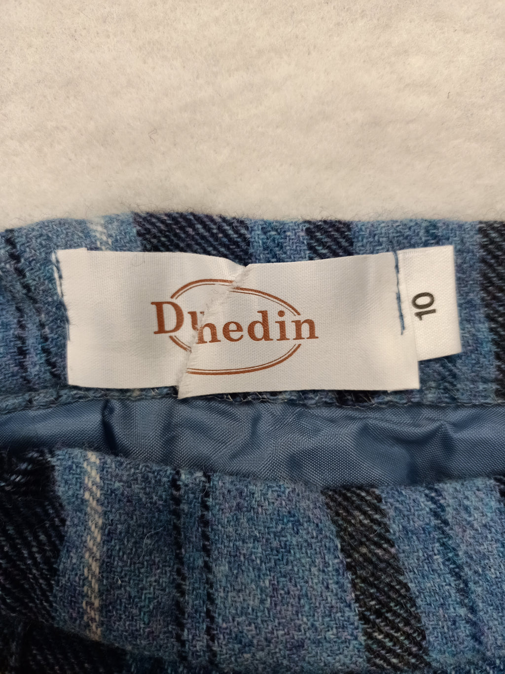 Vintage Dunedin Blue Plaid Skirt