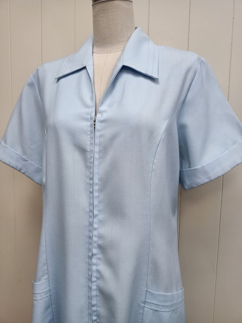 Vintage Professional & Trim Style Blue Dress