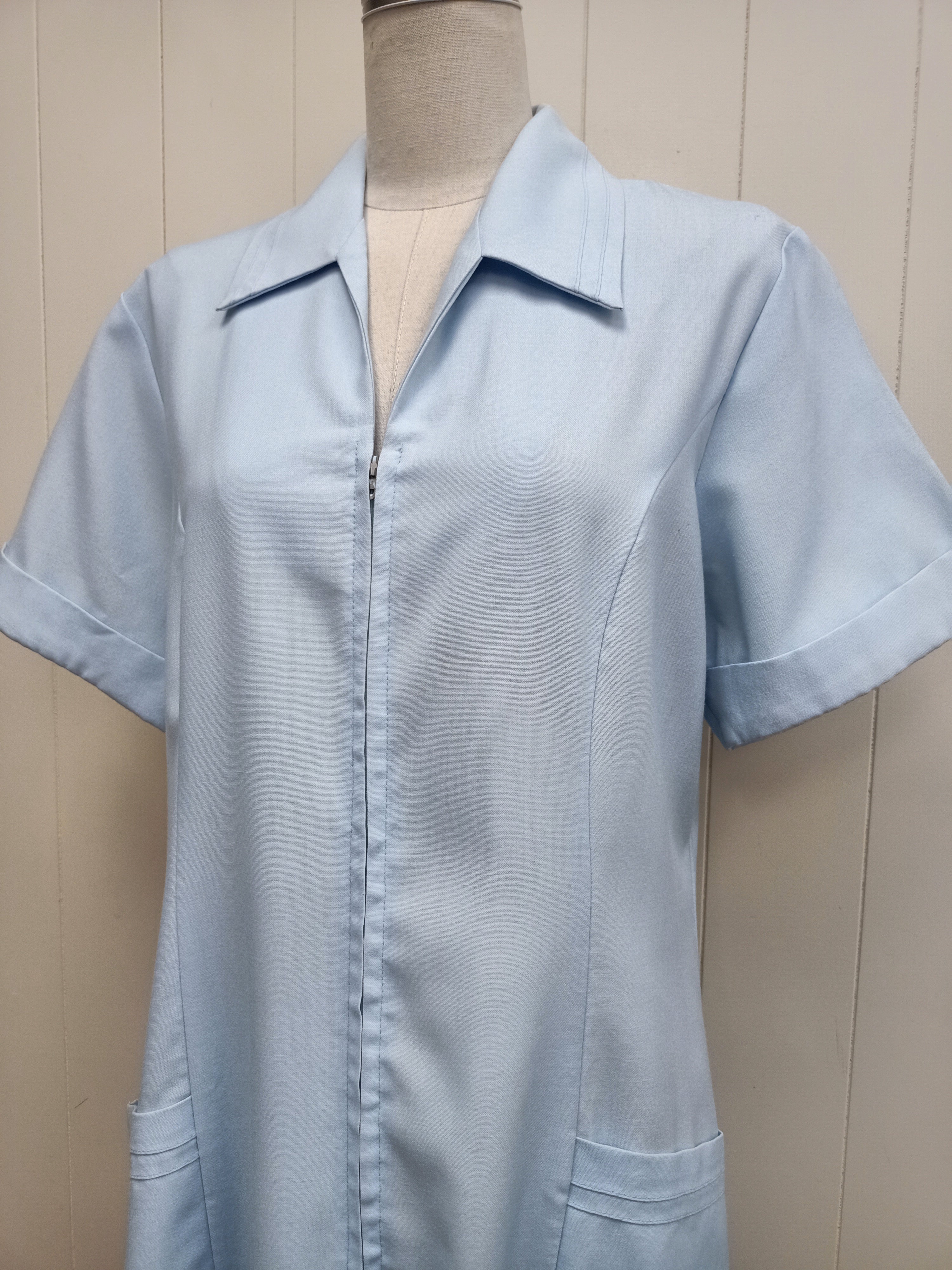 Vintage Professional & Trim Style Blue Dress
