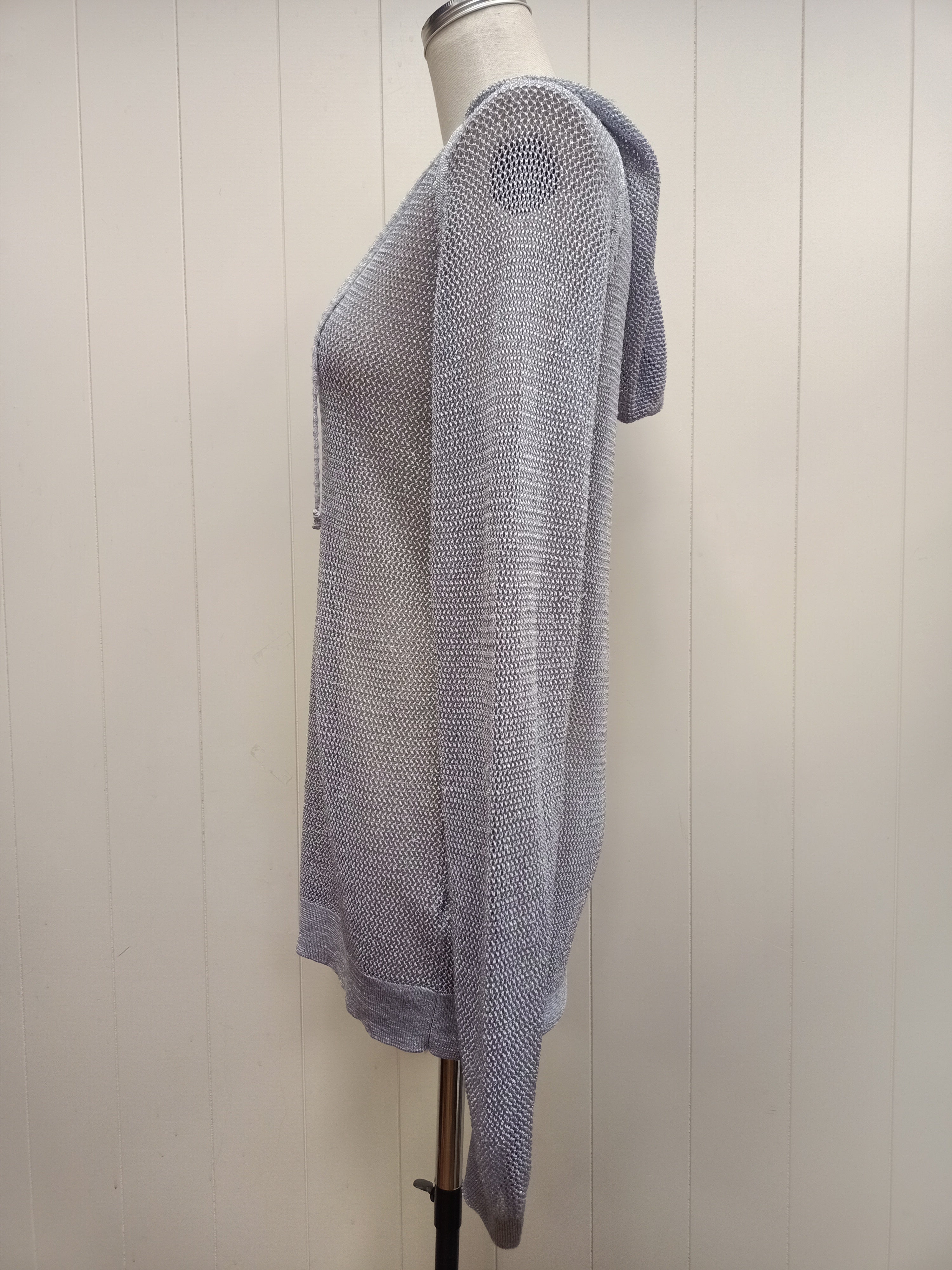 Zafina Silver Knit Hoodie