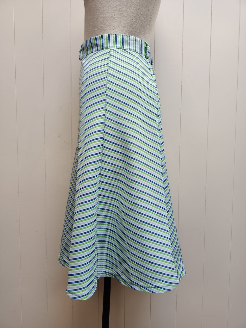 Vintage Panel Striped  Skirt