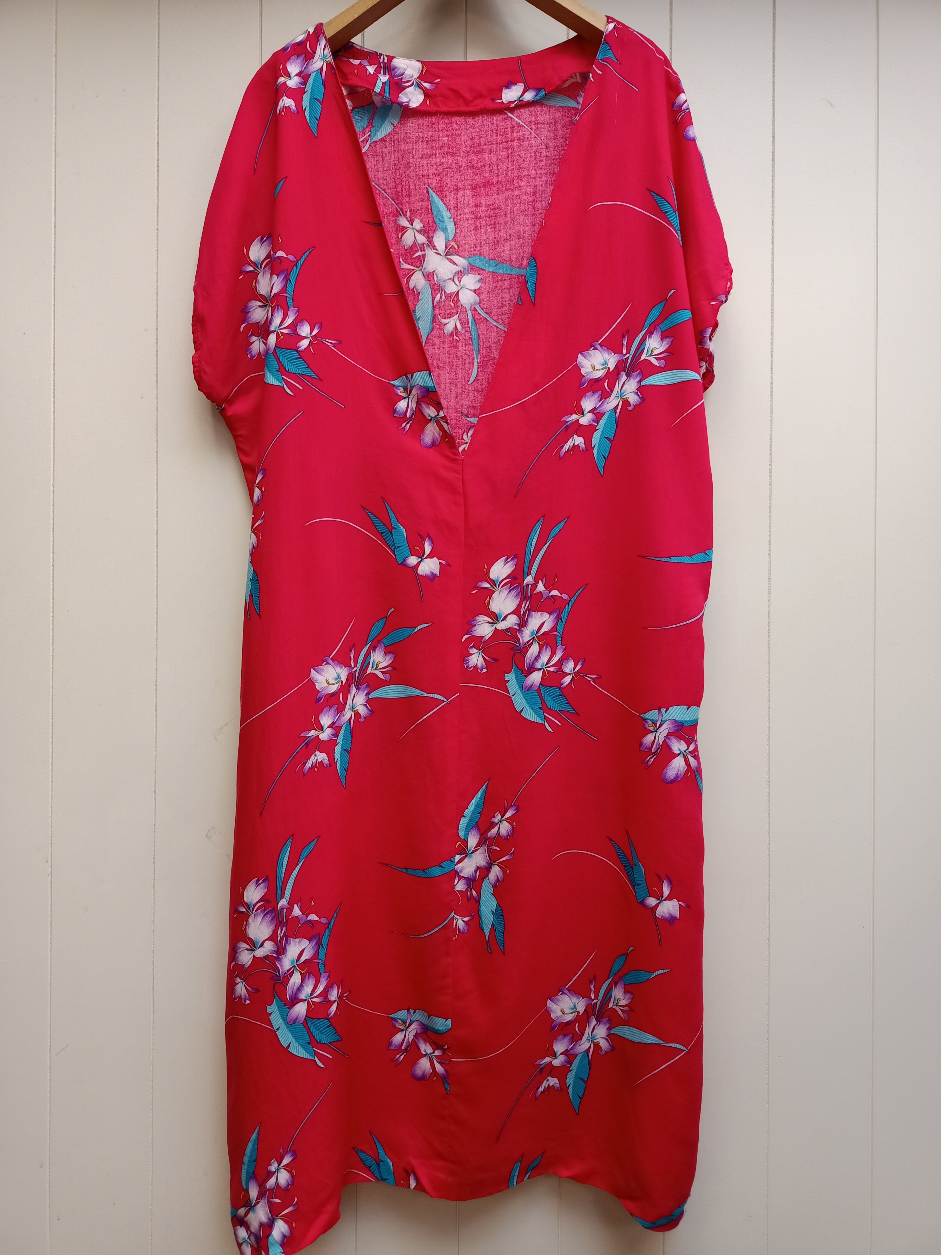 Vintage Low Back Floral Dress