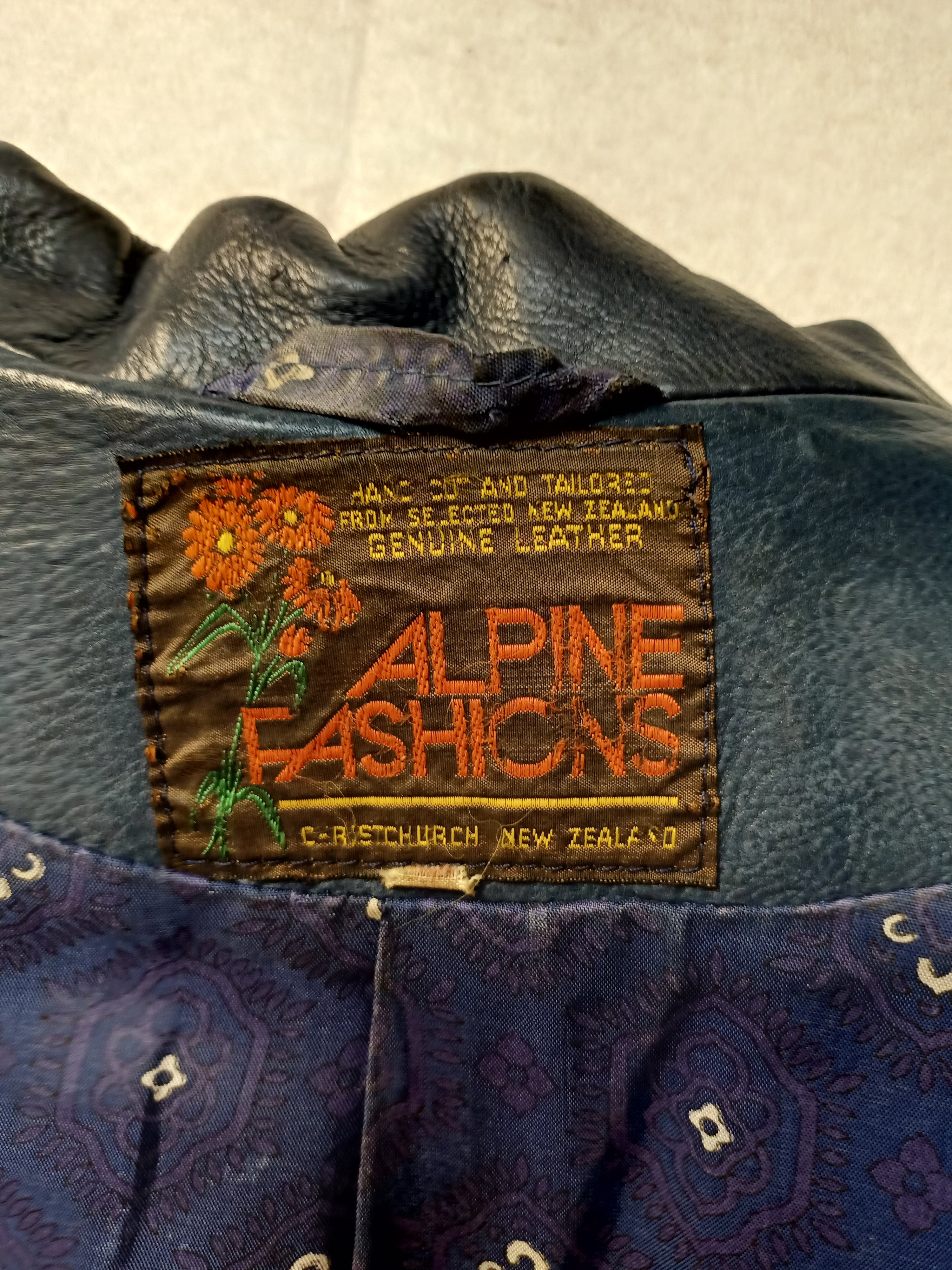 Vintage Leather Blazer