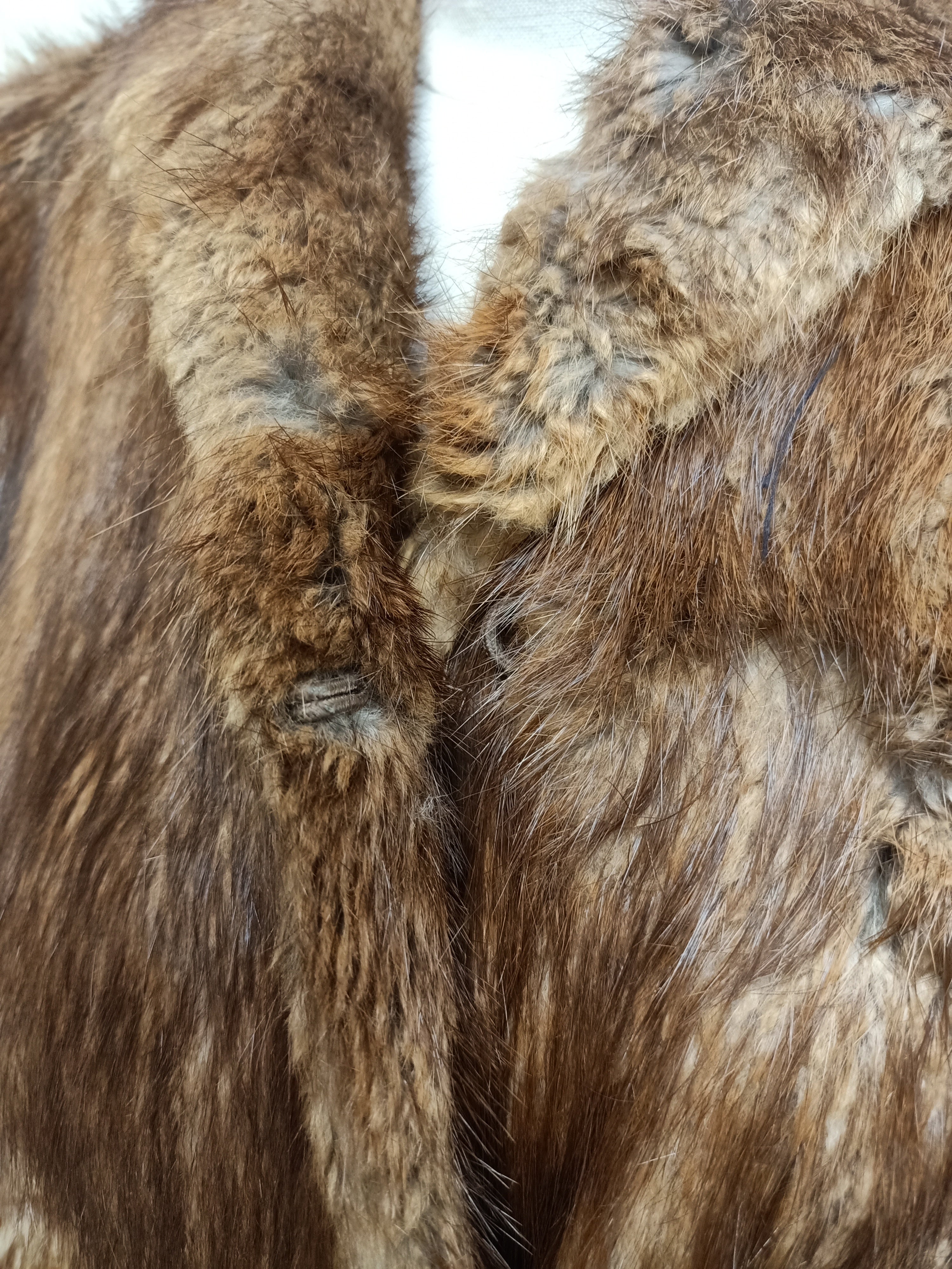 Vintage Brown Fur Jacket