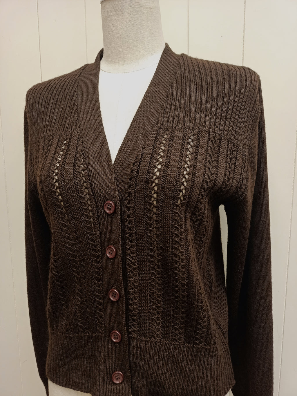Vintage Albee Brown Cardigan