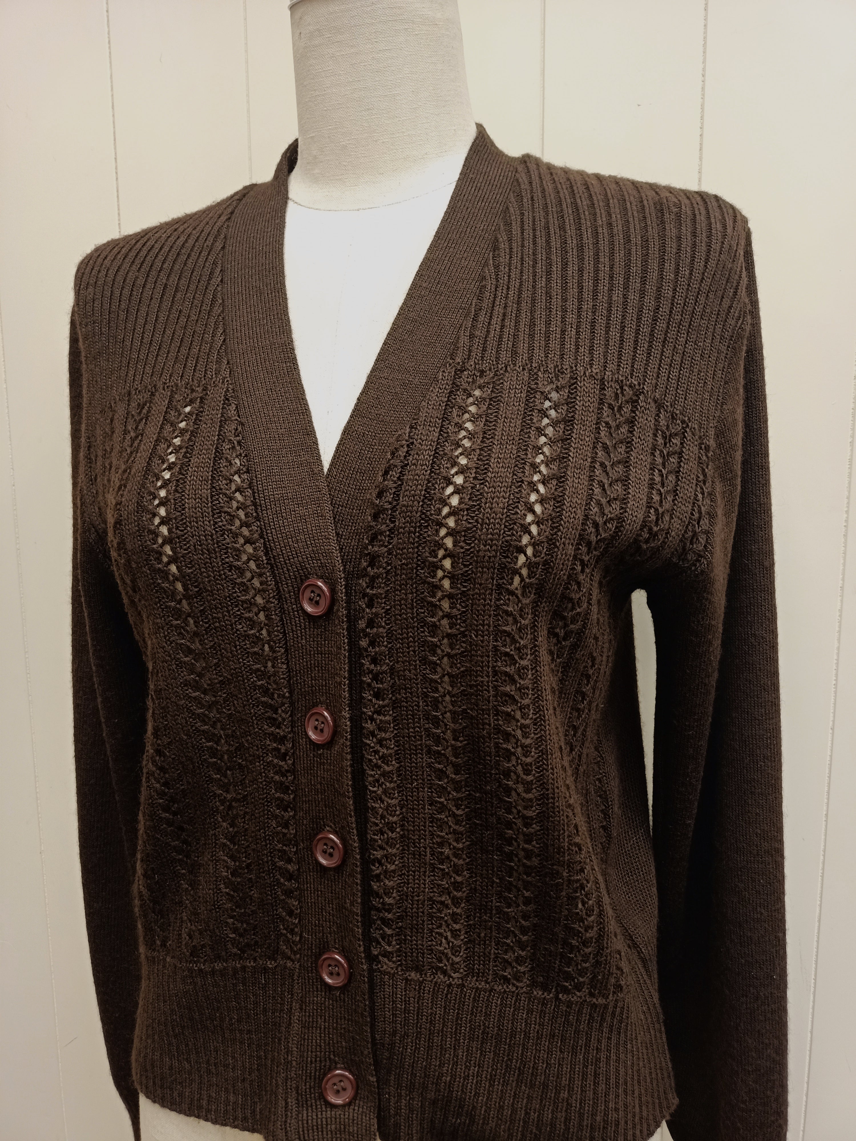 Vintage Albee Brown Cardigan
