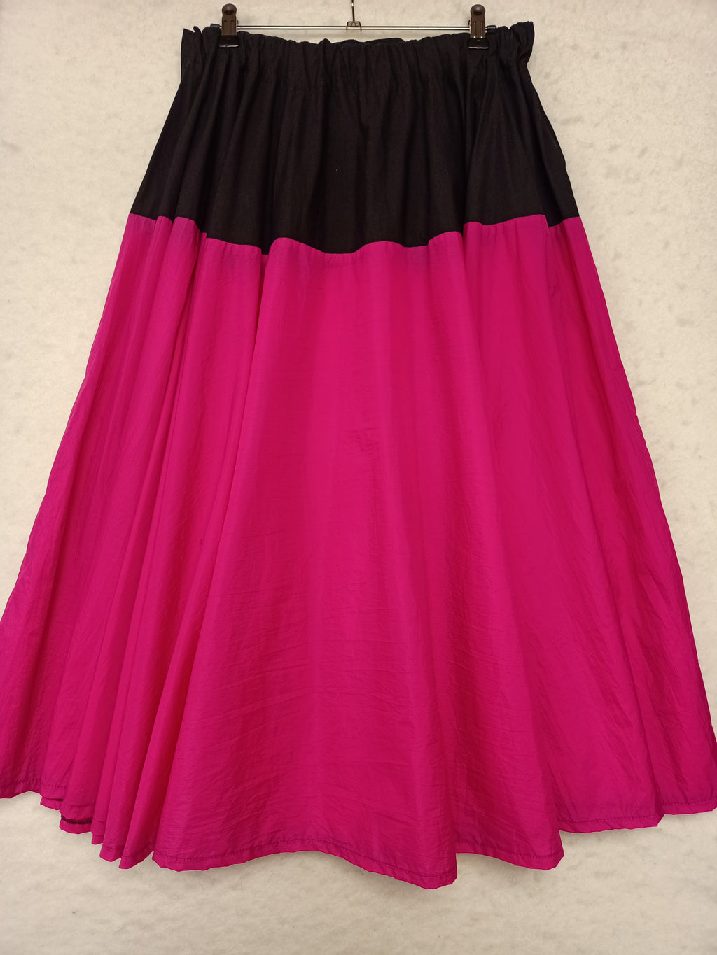 Vintage Black & Magenta Skirt