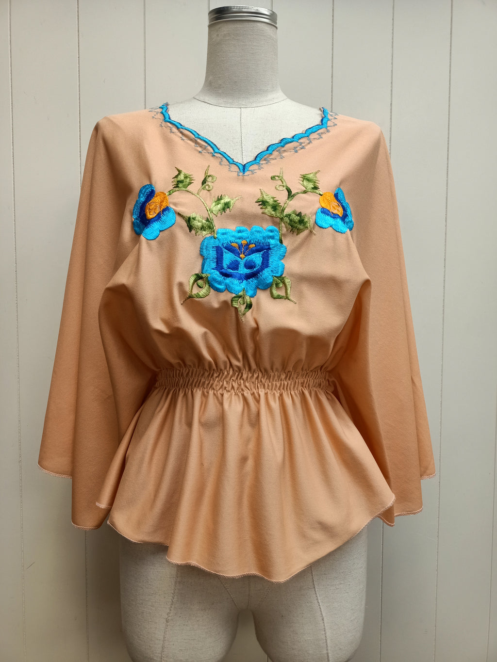 Vintage Embroidered Caftan Shirt