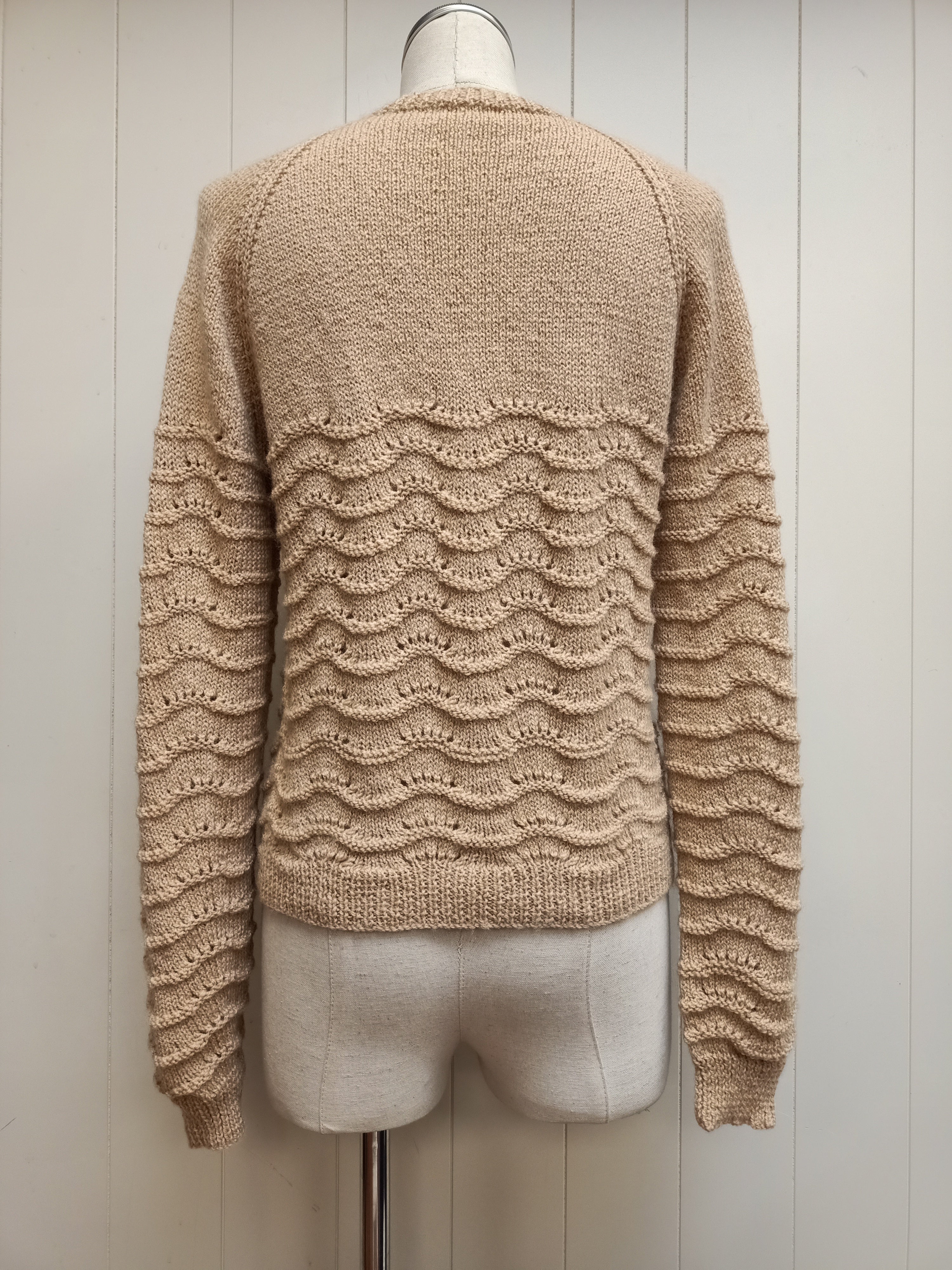 Vintage Handknit Wave Sweater