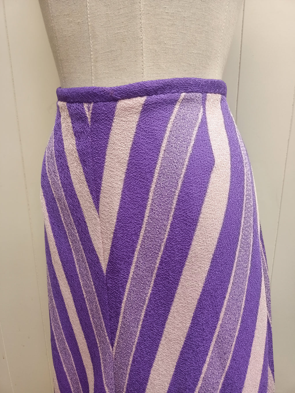 Vintage Purple Chevron Skirt