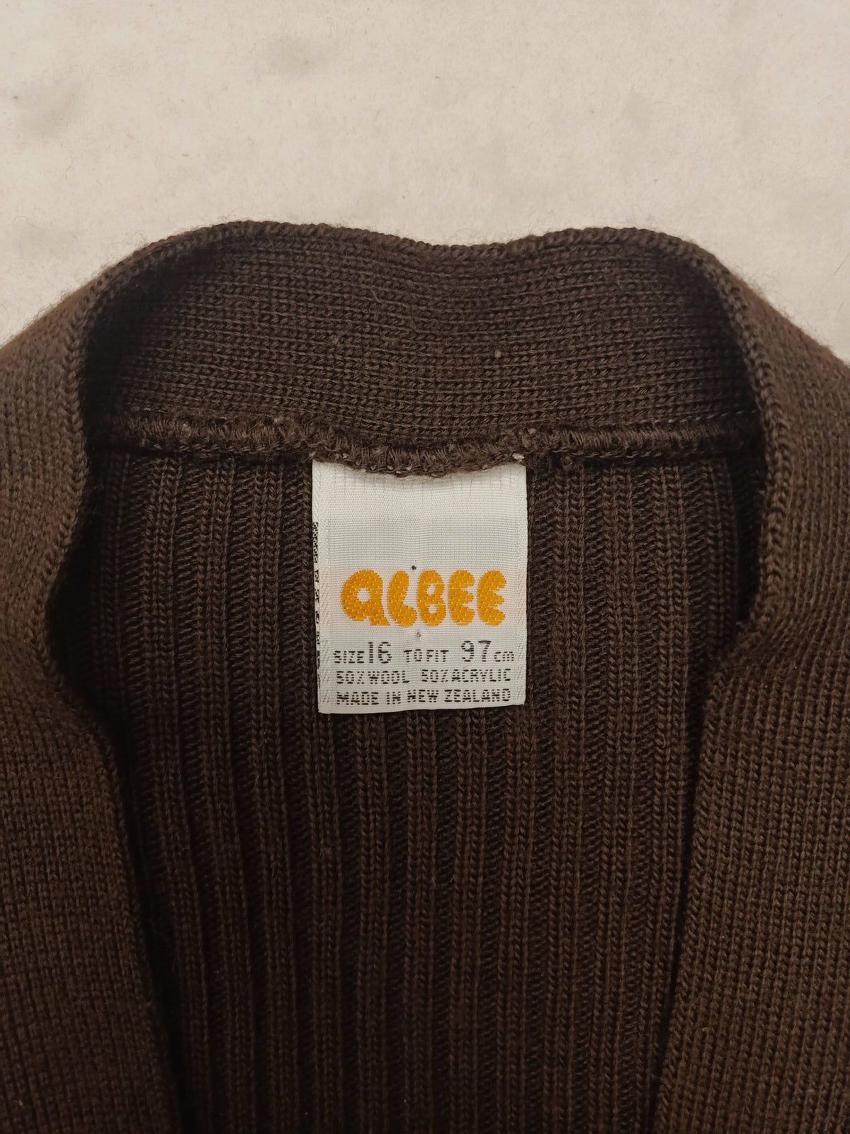 Vintage Albee Brown Cardigan