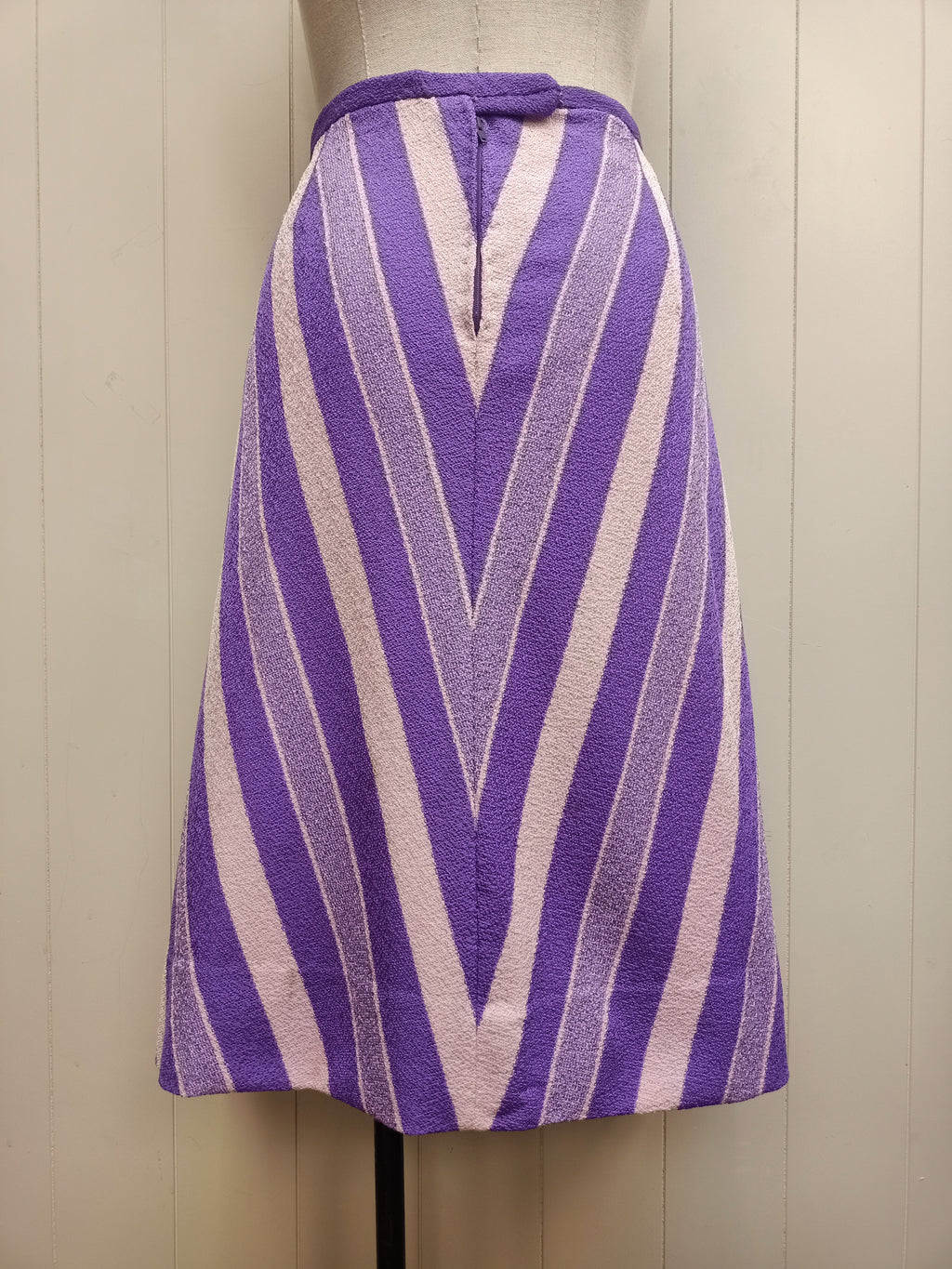 Vintage Purple Chevron Skirt