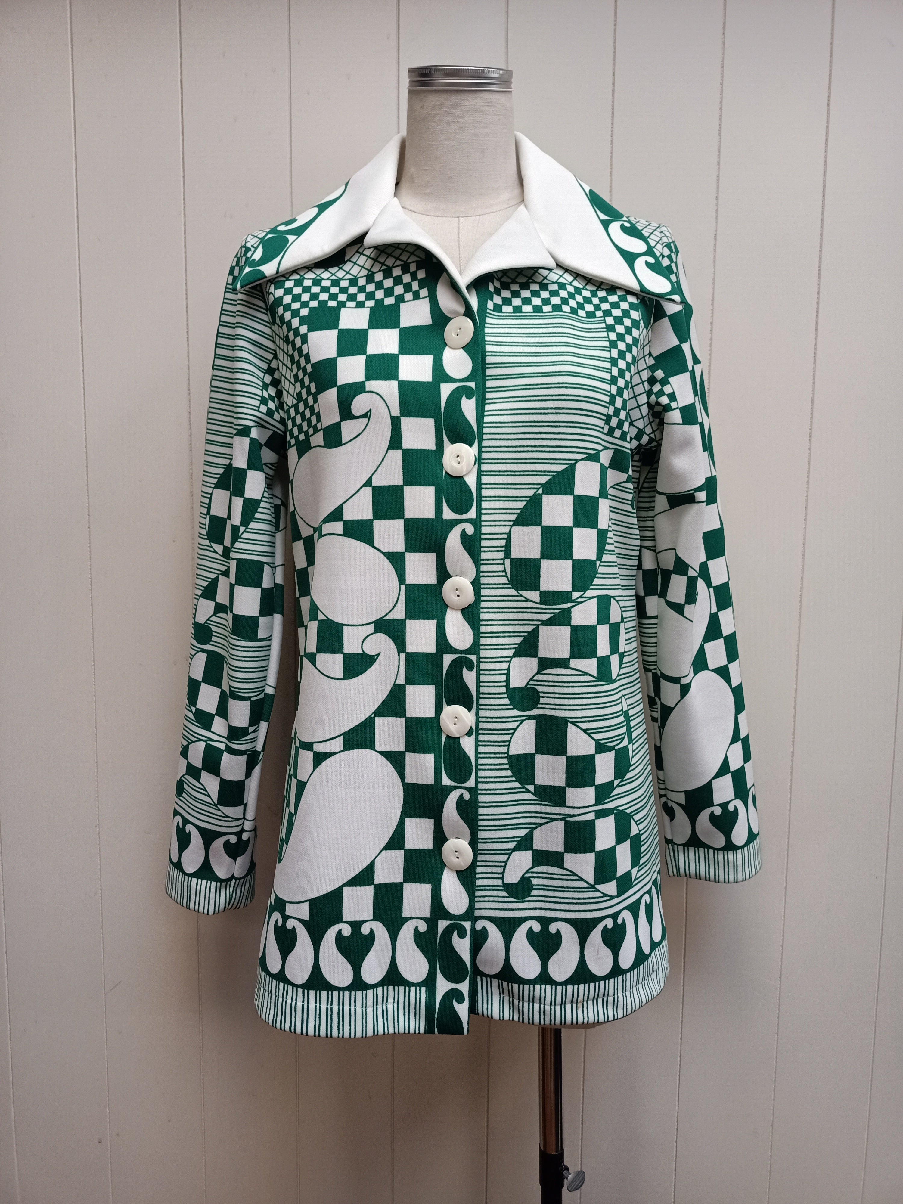 Vintage Kendell Paisley Checkered Shirt