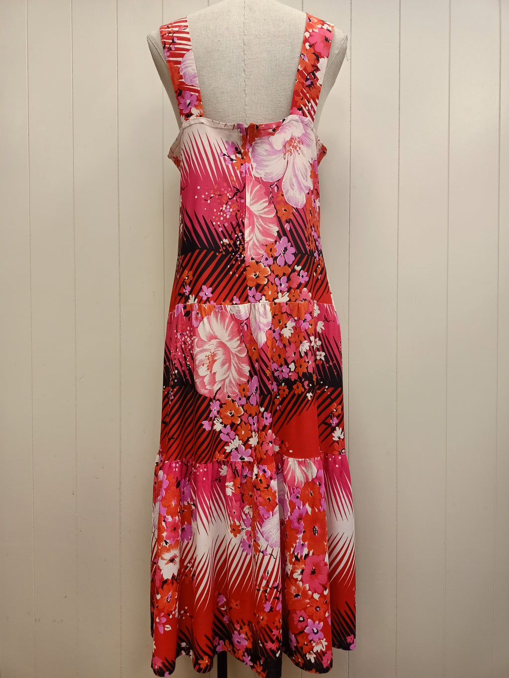 Vintage Osti Fashions Floral Palm Dress