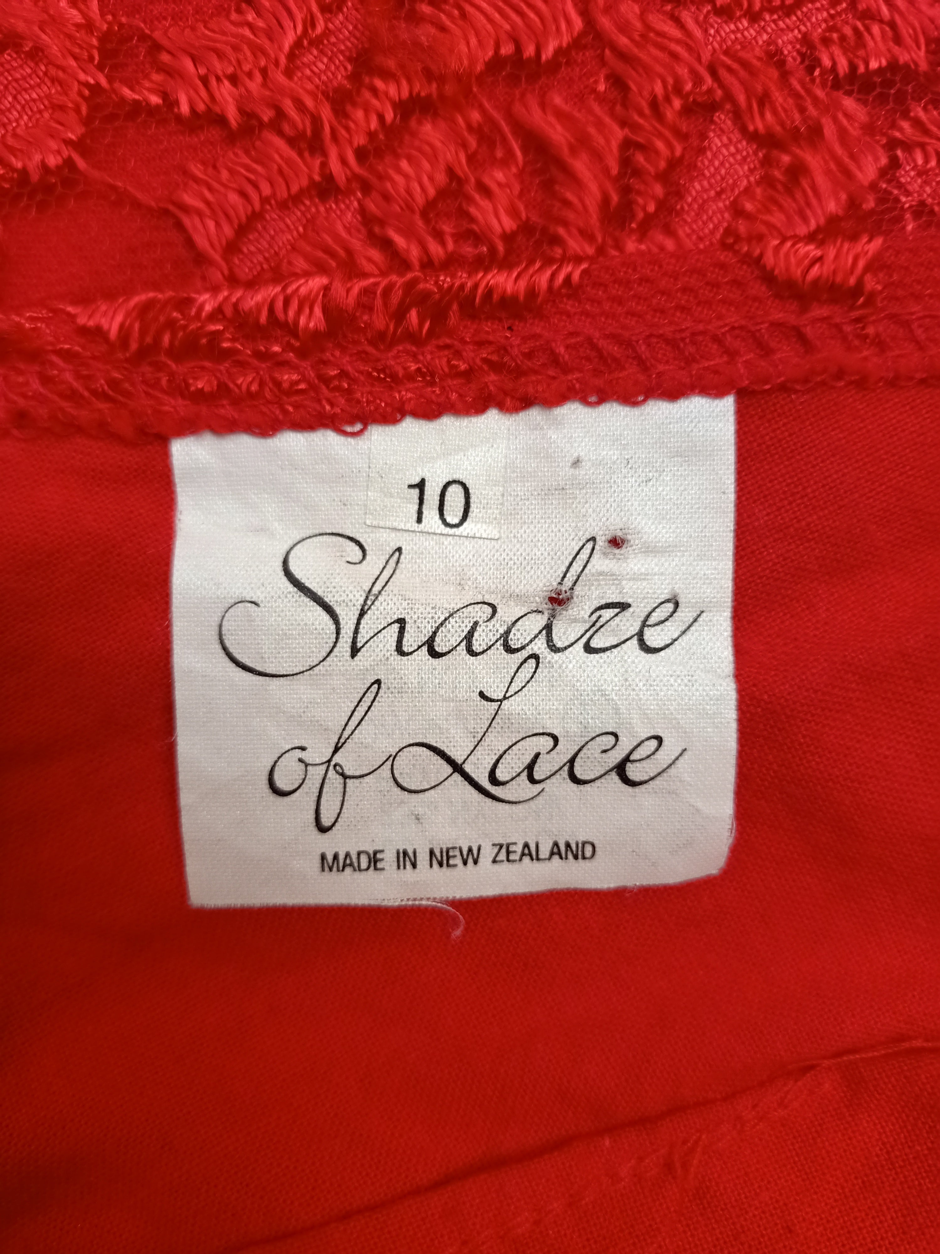 Shadze of Lace Red Lace Dress