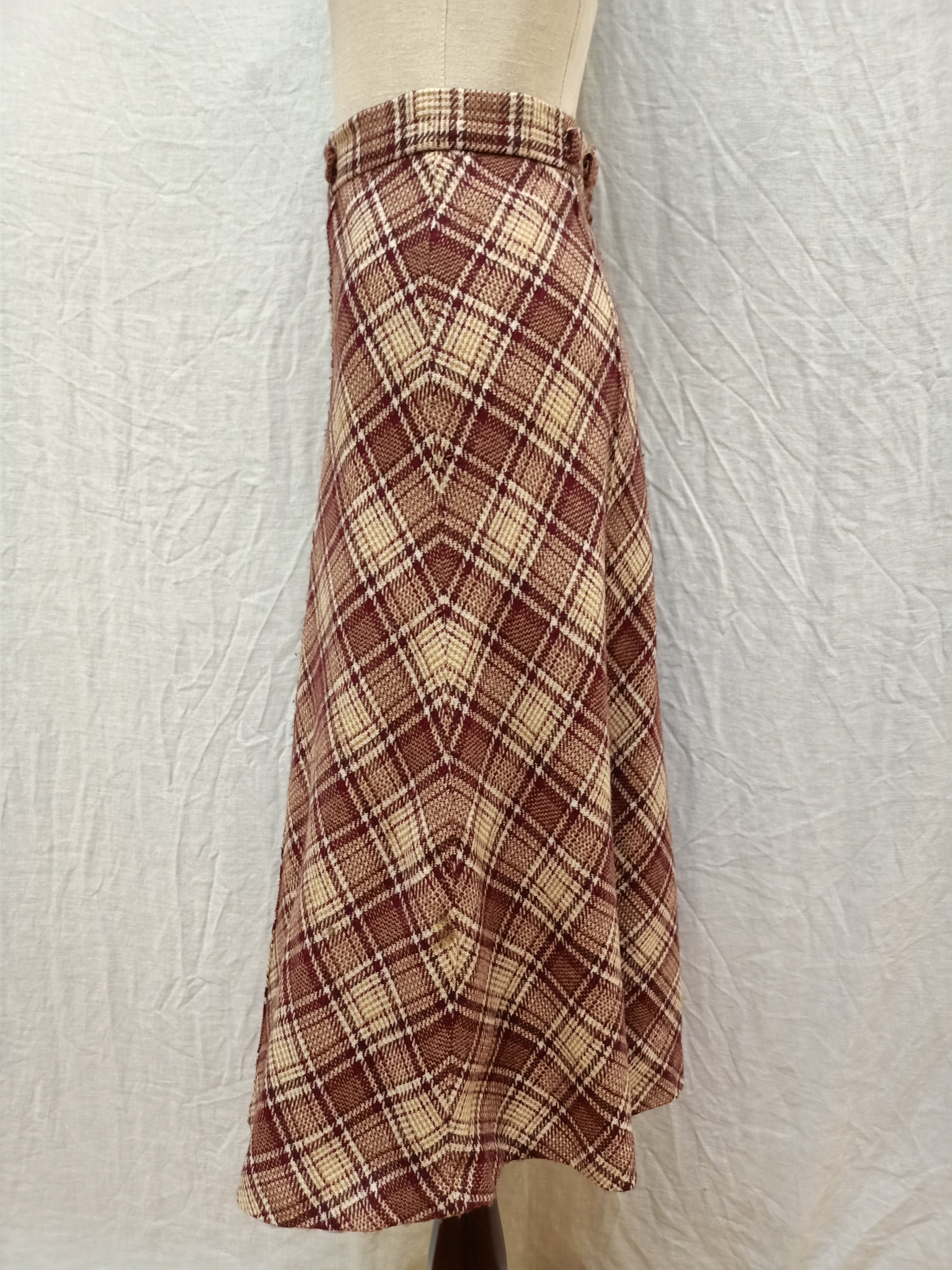 Vintage Megs Plaid Skirt