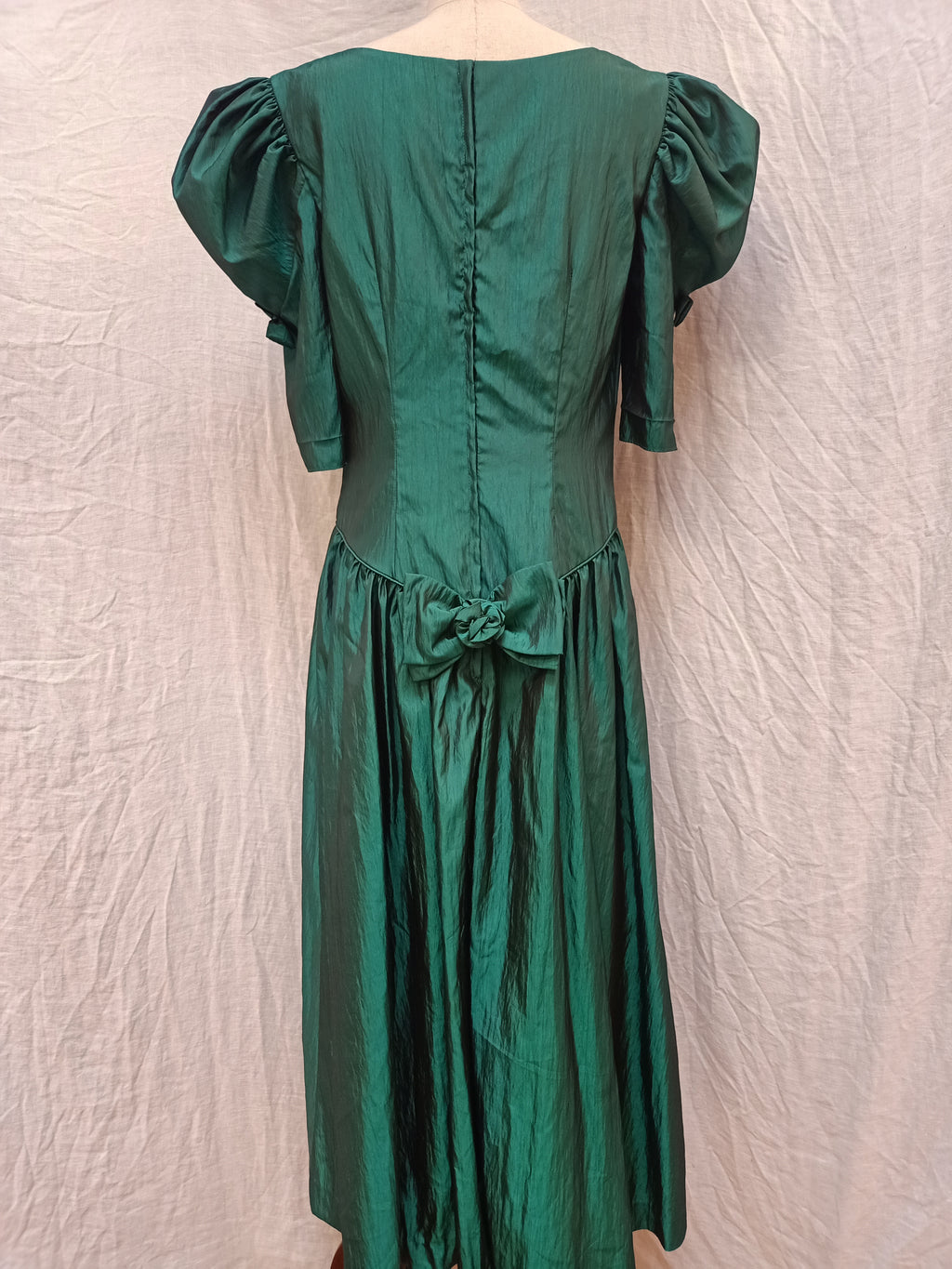 Vintage Satin Puff Dress
