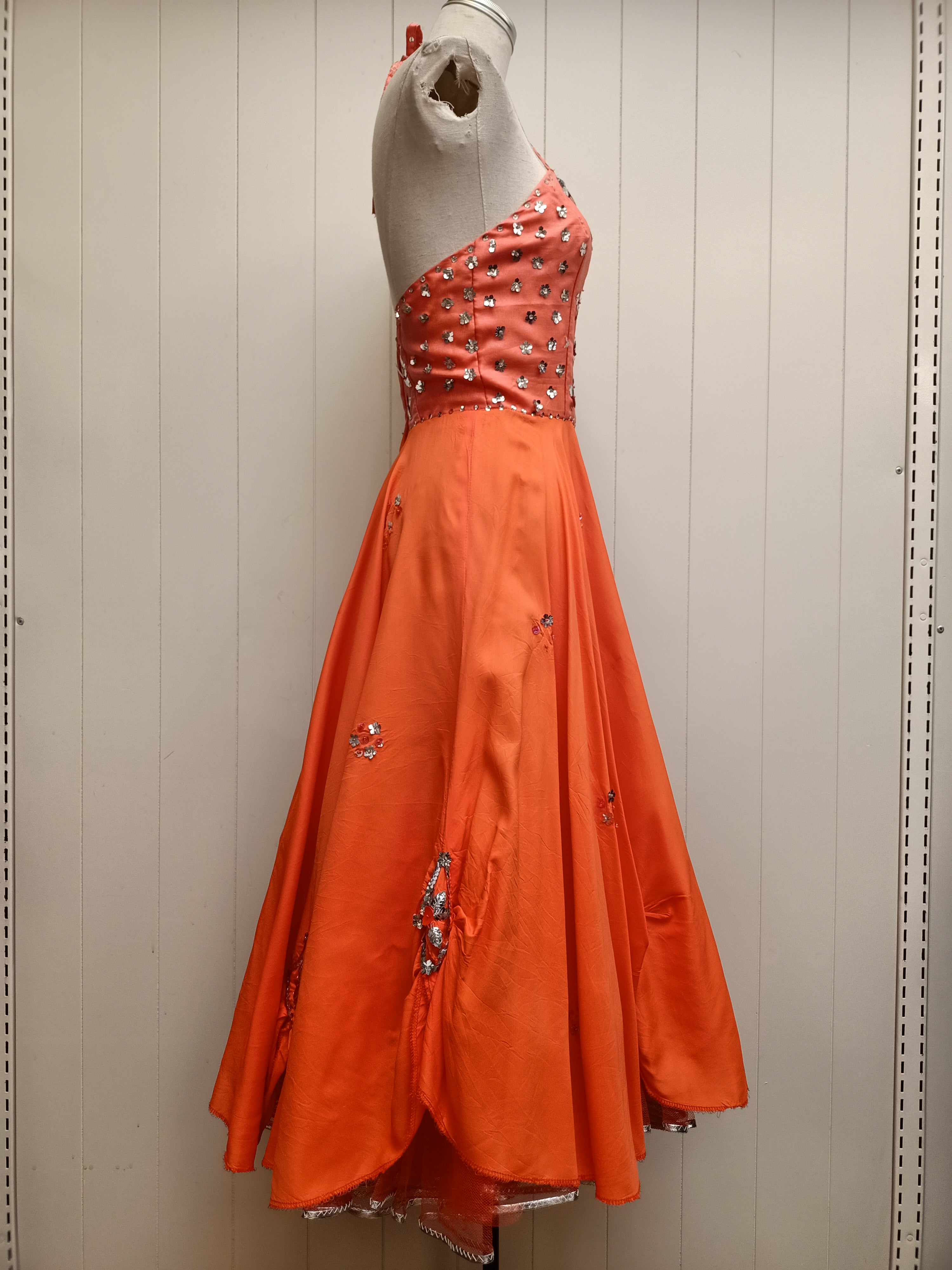 Vintage Orange Dance Dress