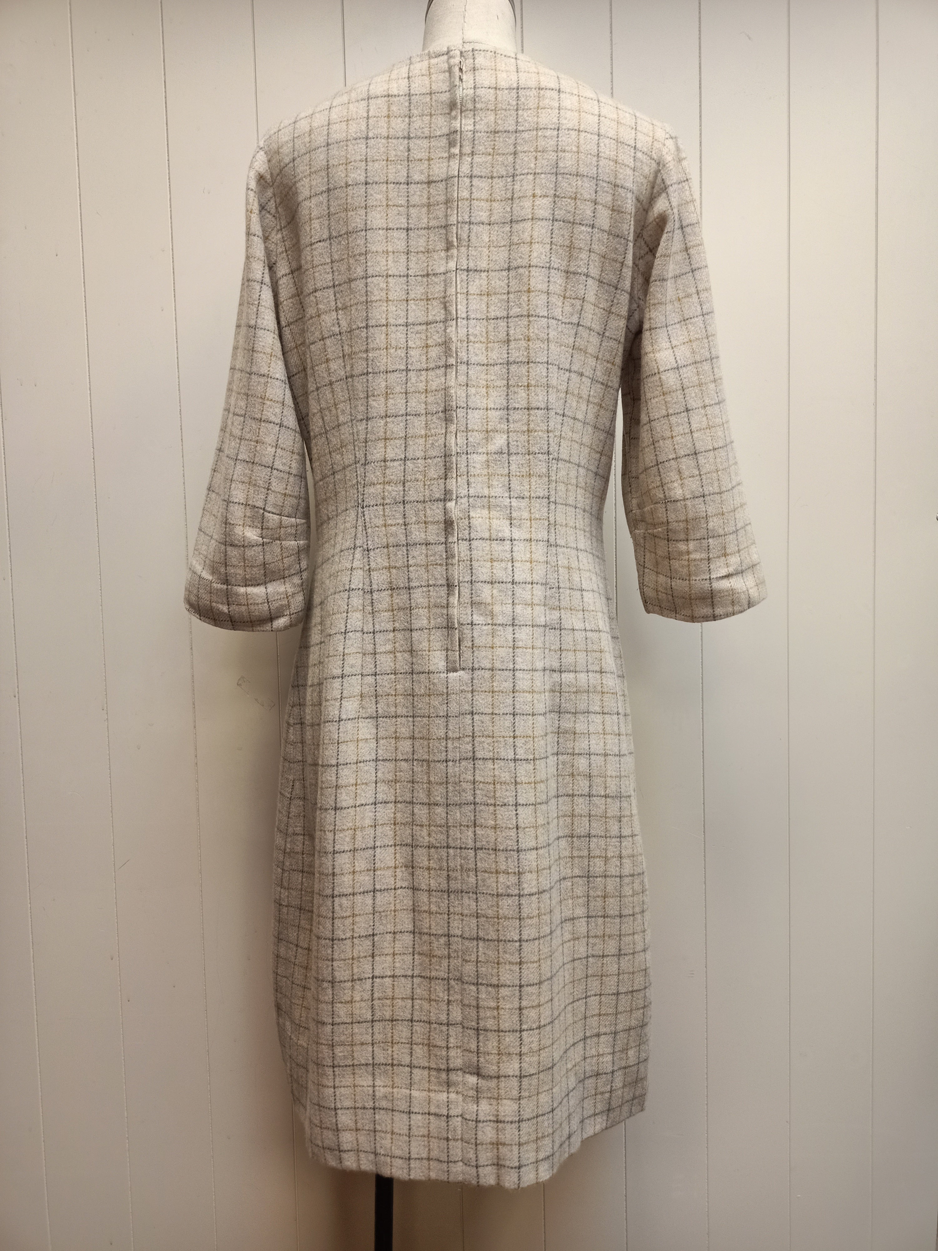 Vintage An Exton Garment Windowpane Dress