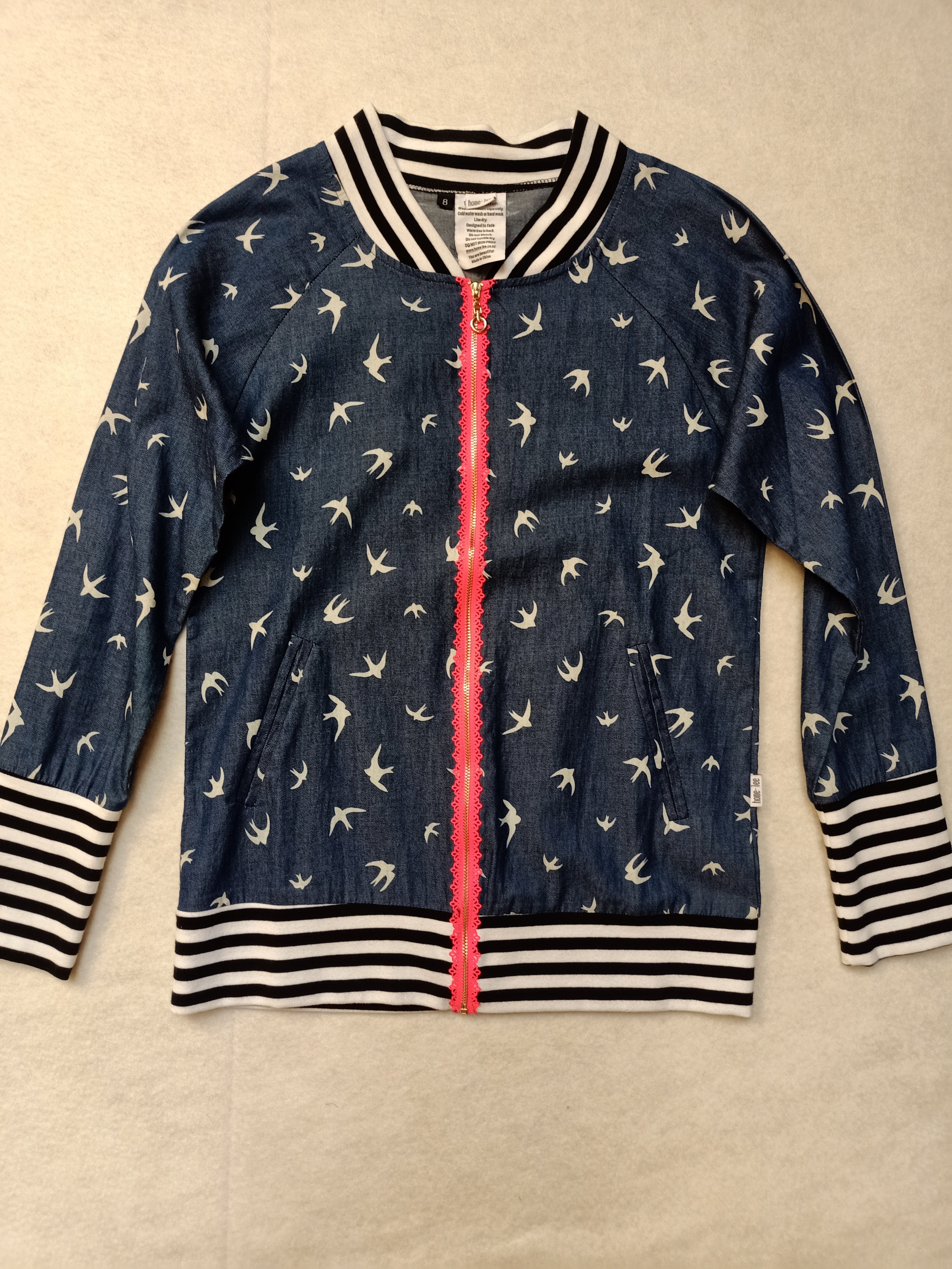 Lightweight Denim Bomber Jacket