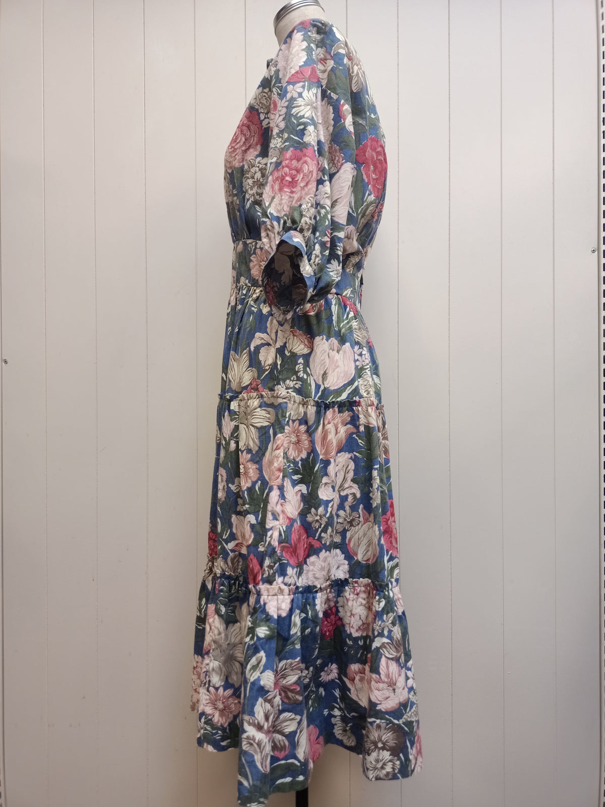 Vintage Floral Tiered Dress