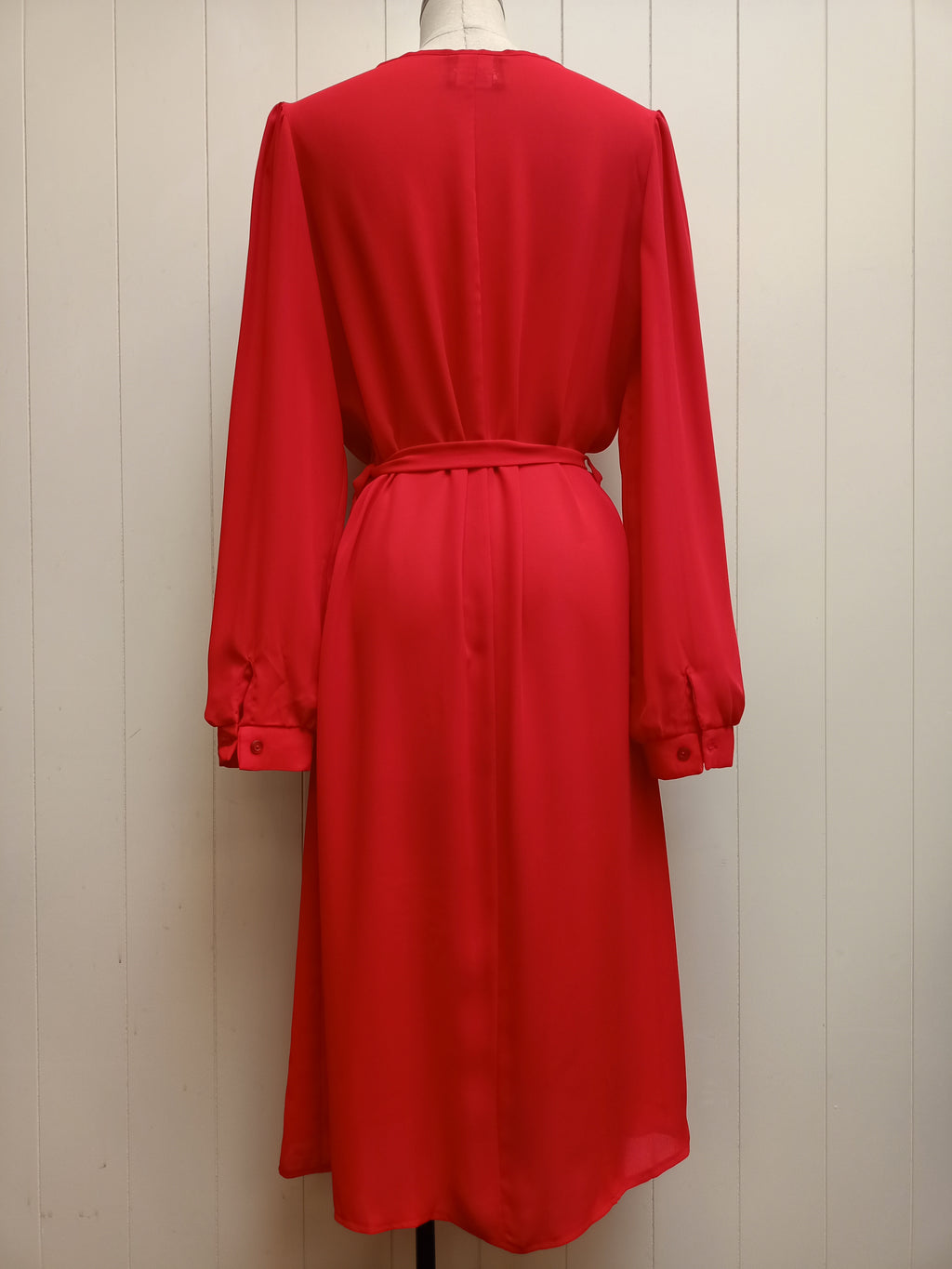 Vintage Miss Jennie Cowl Neck Chiffon Dress