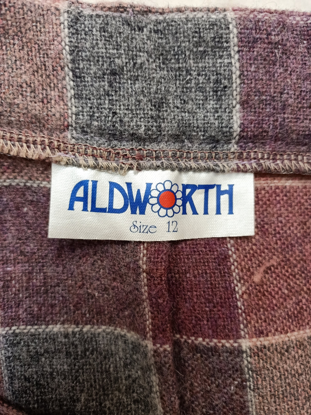 Vintage Aldworth Pink Plaid Skirt