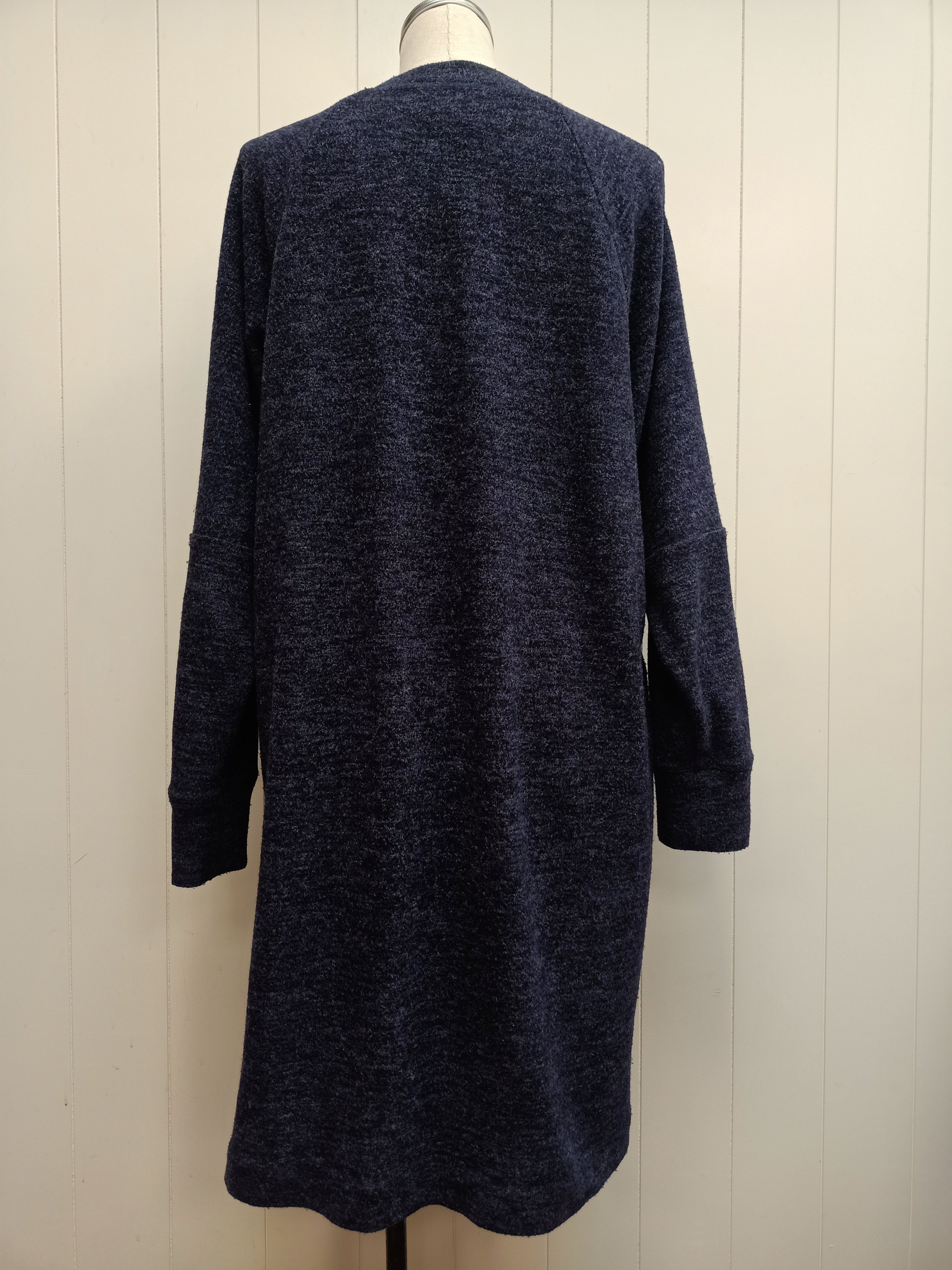 Ricochet Asymmetric Navy Dress