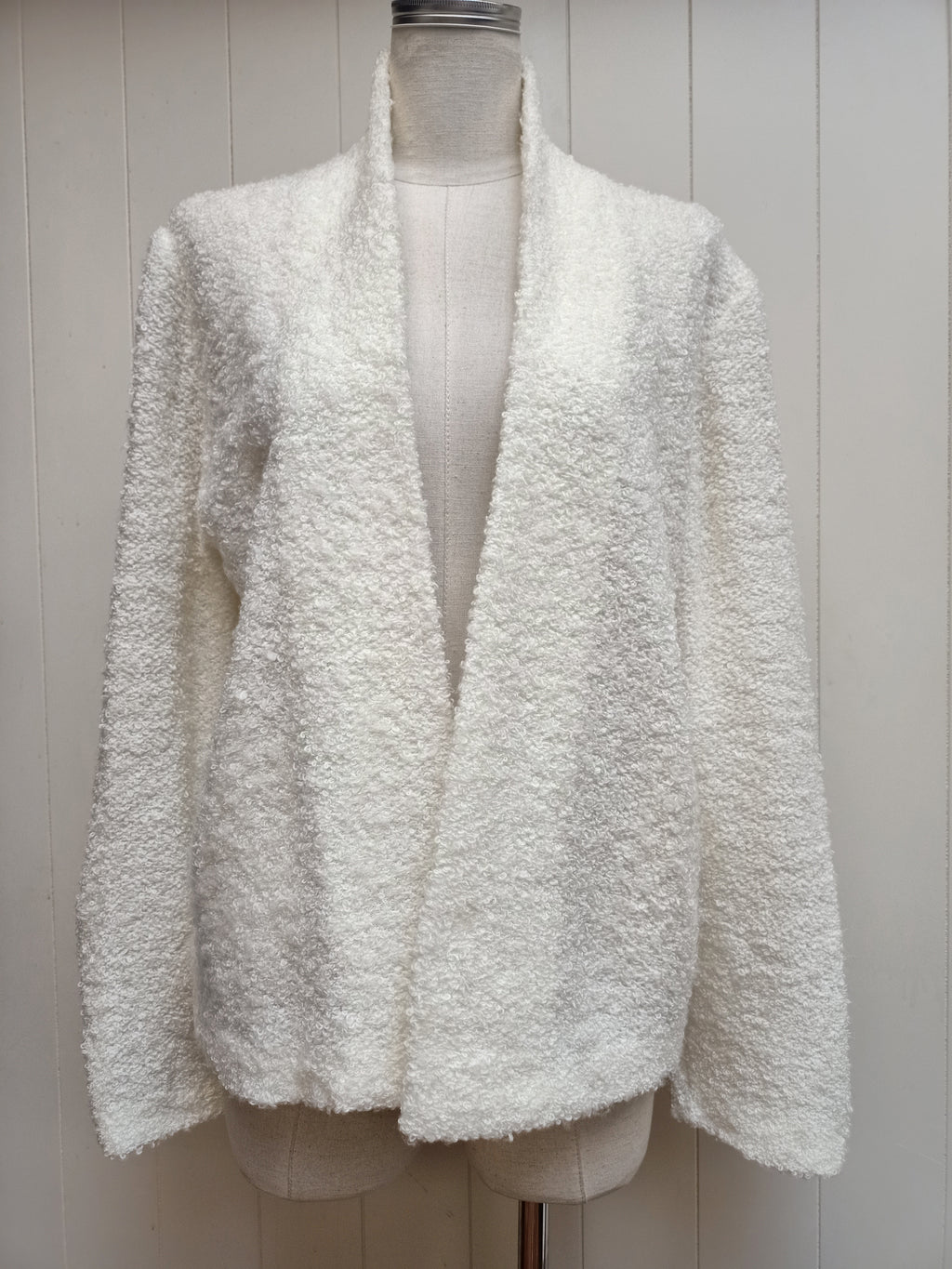 Vintage Cream Boucle Cardigan
