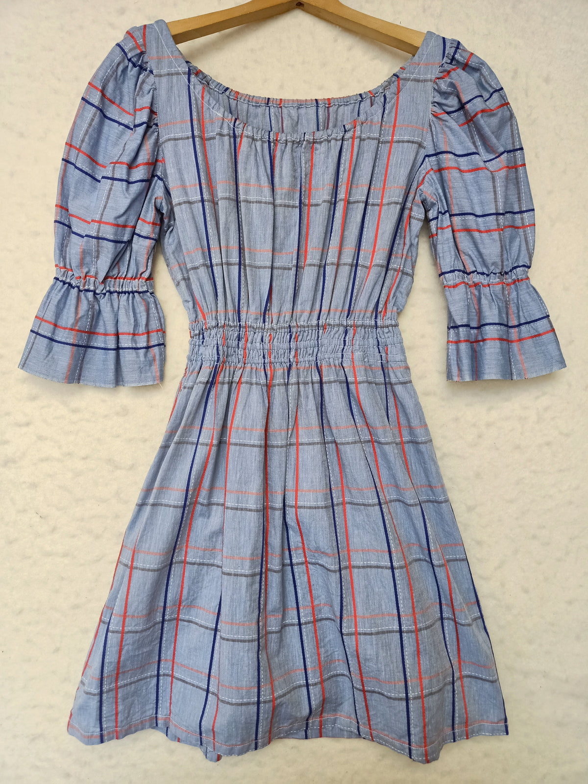Vintage Plaid Mini Dress