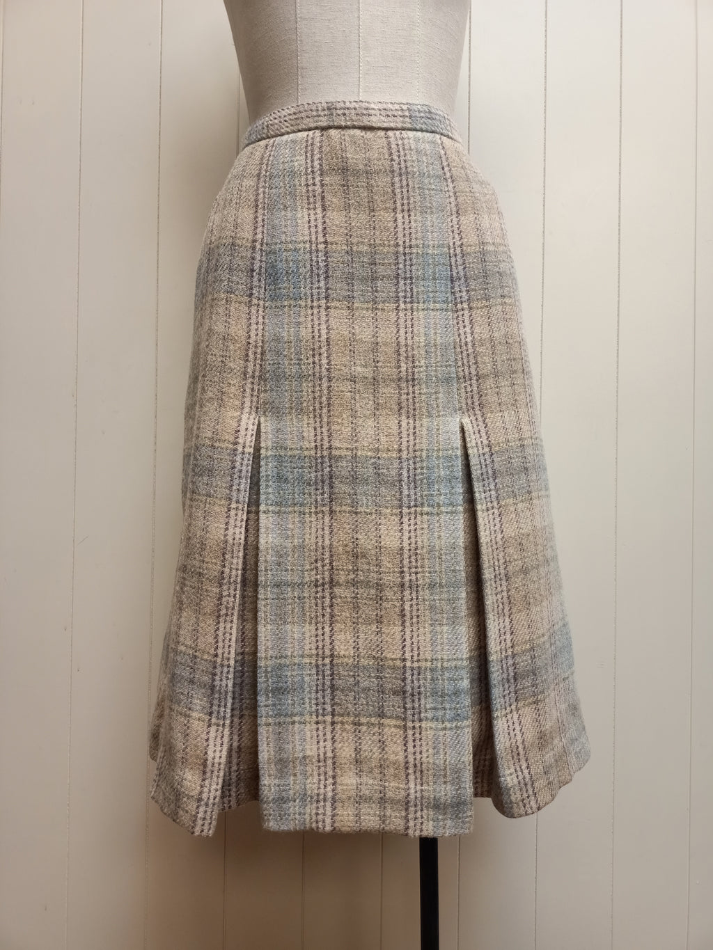 Vintage Stylemaster Plaid Wool Skirt