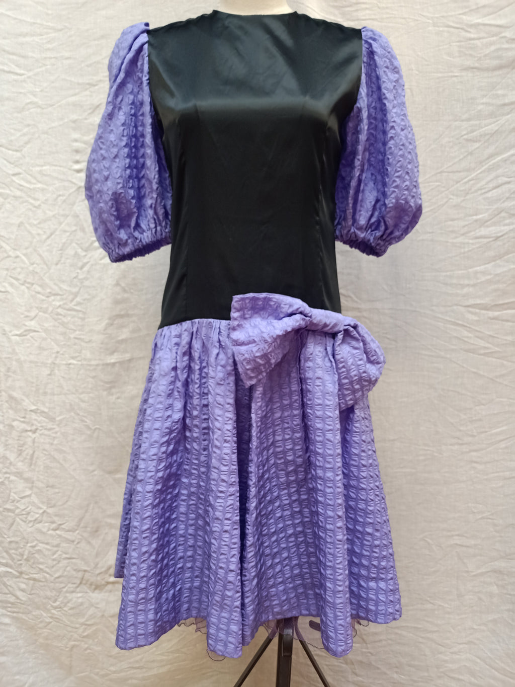 Vintage Black and Purple Dress