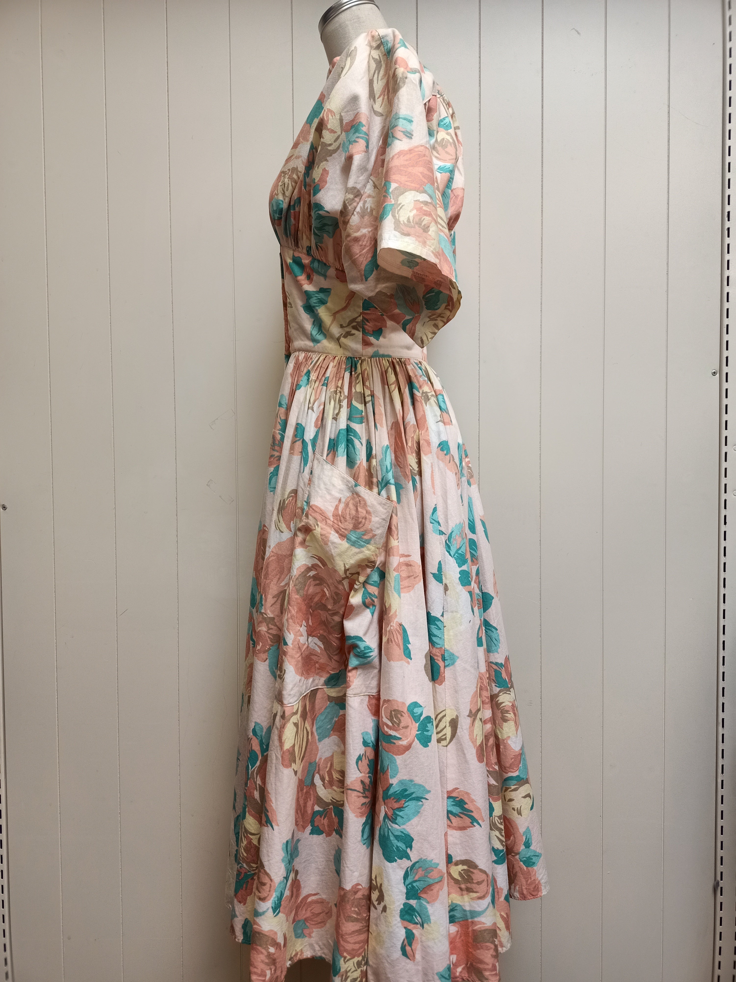 Vintage Thornton Hall Floral Dress