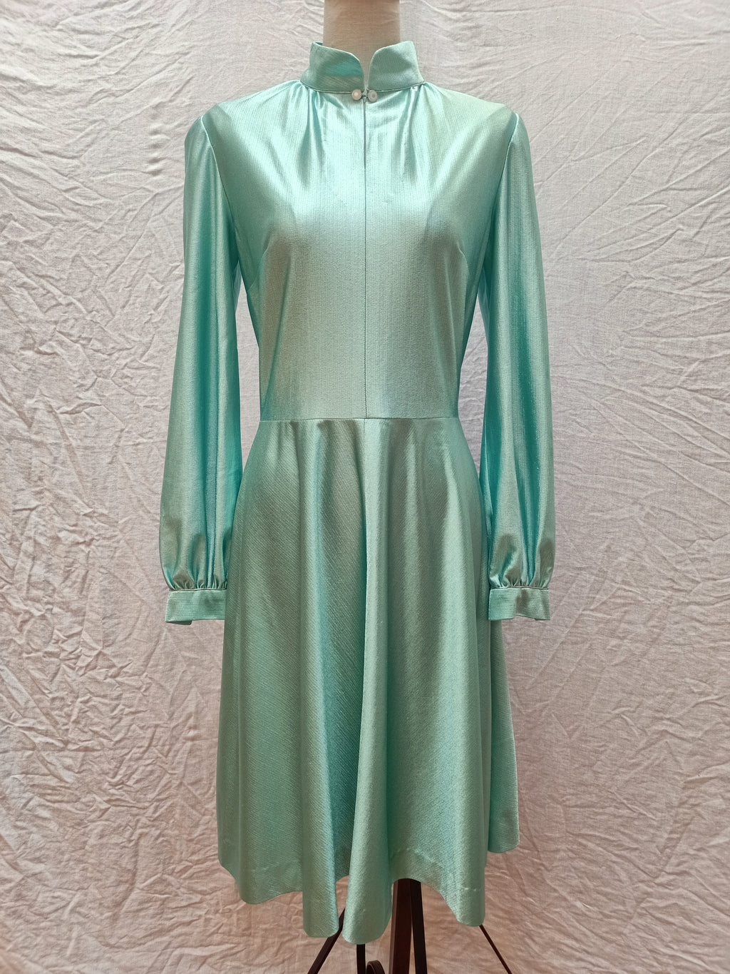 Vintage Shiny Mint Dress